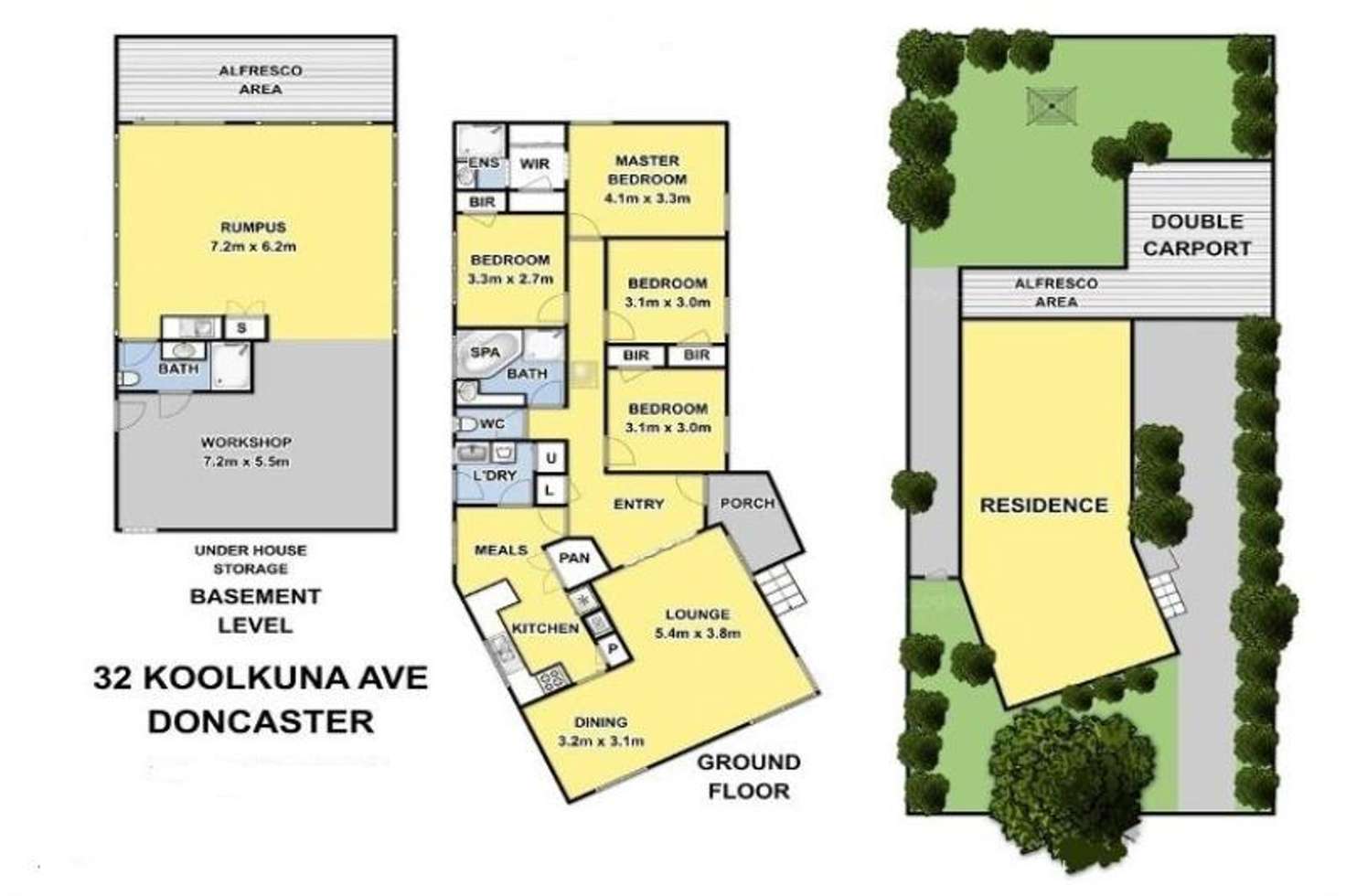Floorplan of Homely house listing, 32 Koolkuna Avenue, Doncaster VIC 3108