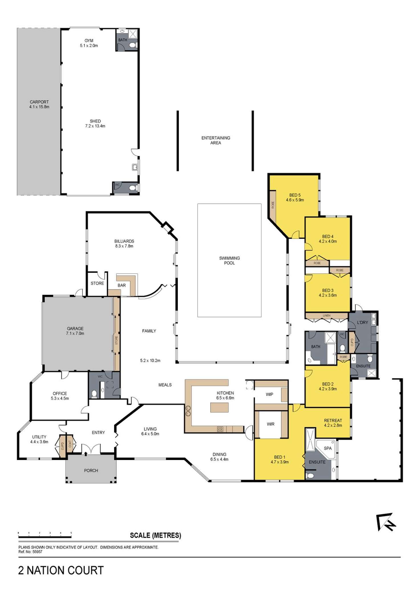 Floorplan of Homely house listing, 2 Nation Court, Epsom VIC 3551