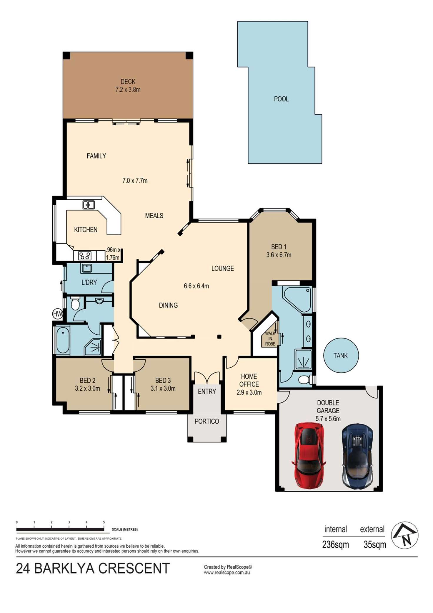 Floorplan of Homely house listing, 24 Barklya Crescent, Sinnamon Park QLD 4073