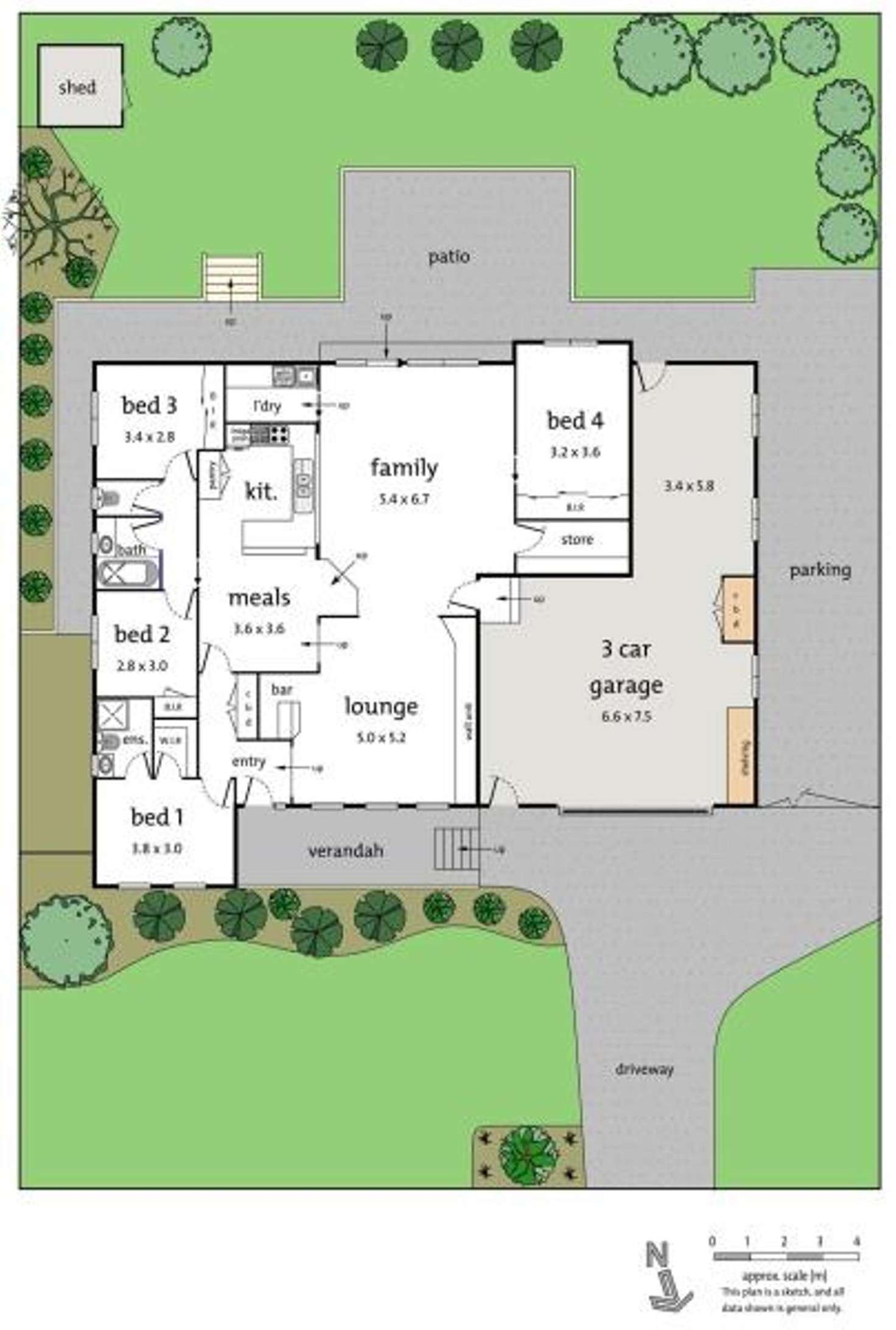 Floorplan of Homely house listing, 444 Serpells Terrace, Donvale VIC 3111