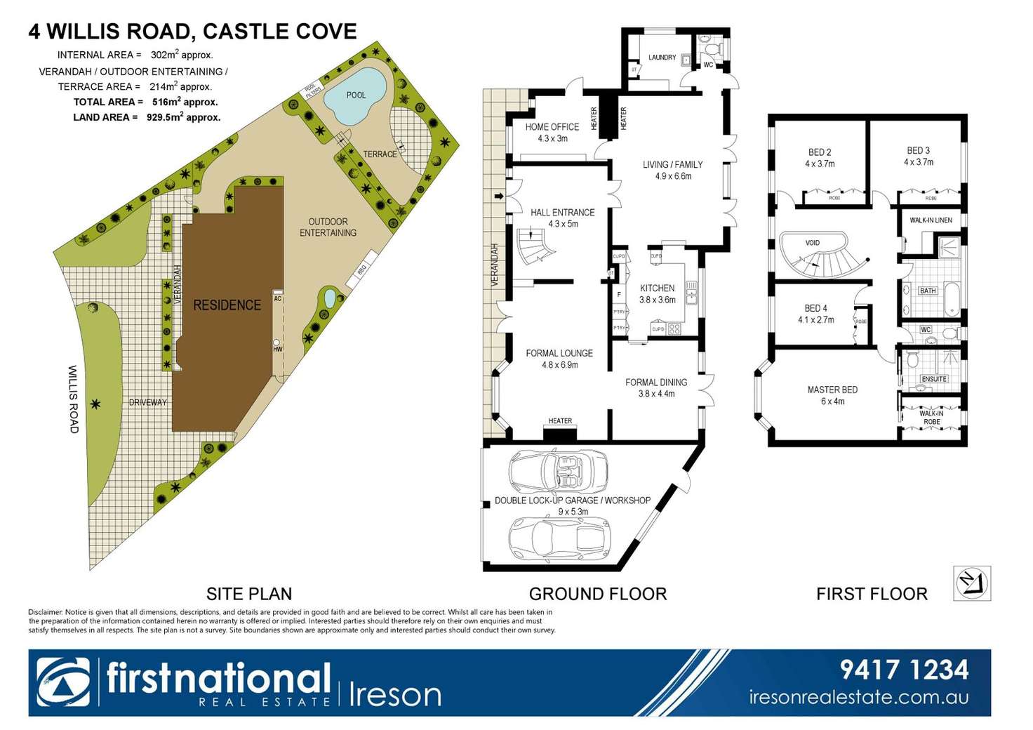 Floorplan of Homely house listing, 4 Willis Road, Castle Cove NSW 2069