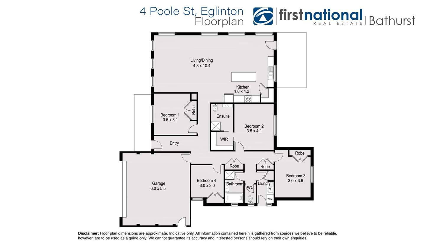 Floorplan of Homely house listing, 4 Poole Street, Eglinton NSW 2795