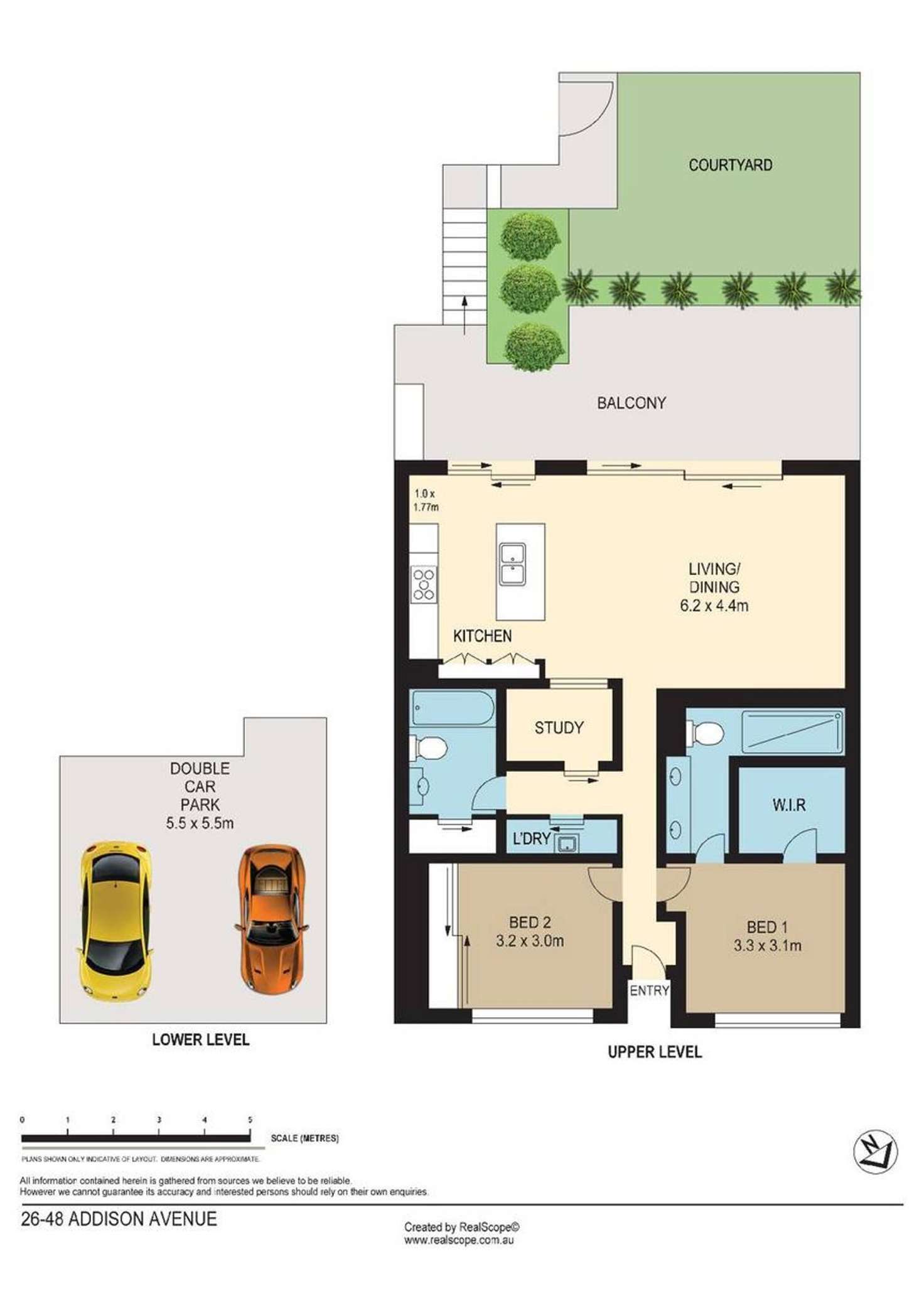 Floorplan of Homely apartment listing, 26/44-48 Addison Avenue, Bulimba QLD 4171