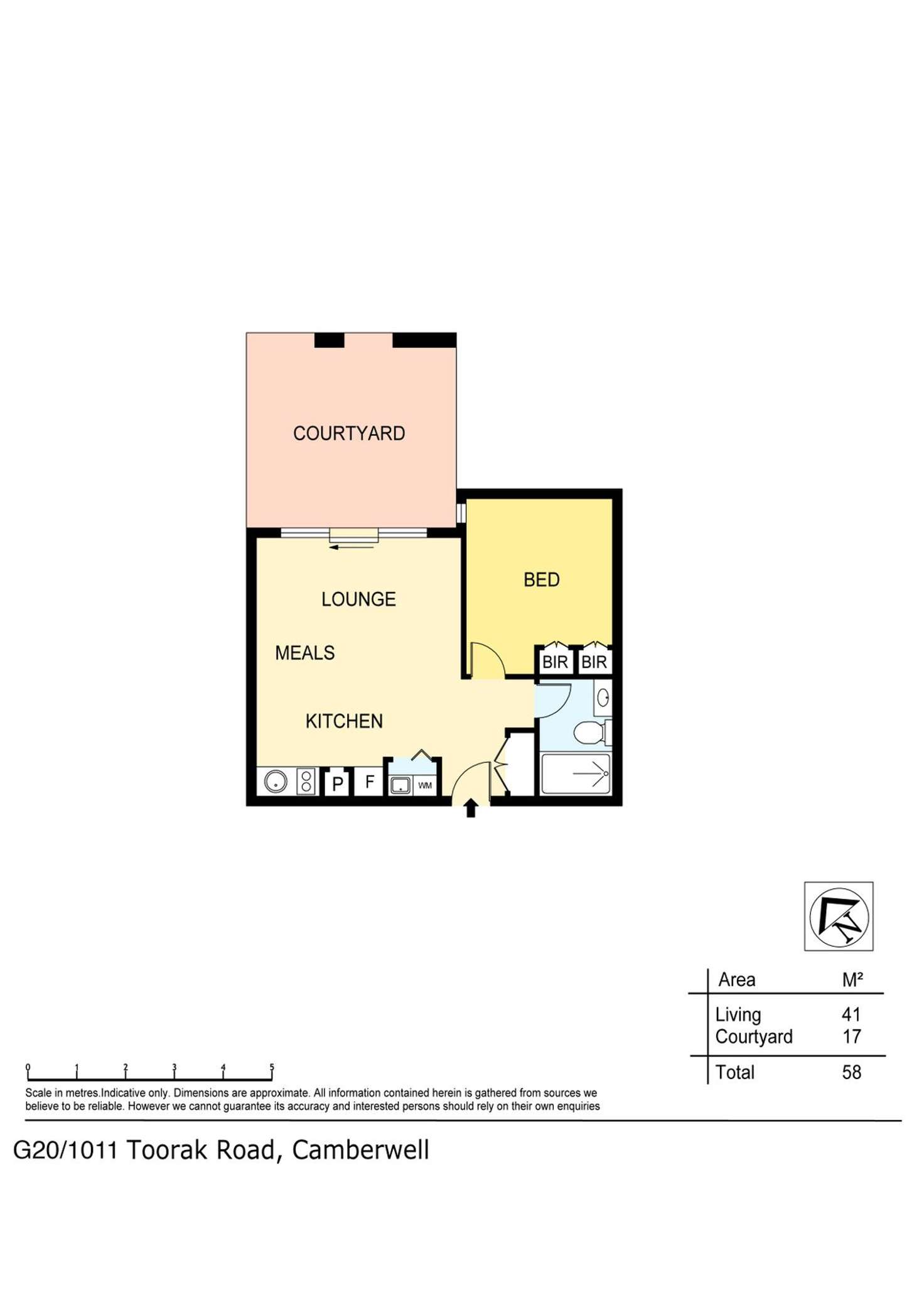 Floorplan of Homely apartment listing, G20/1011 Toorak Road, Camberwell VIC 3124