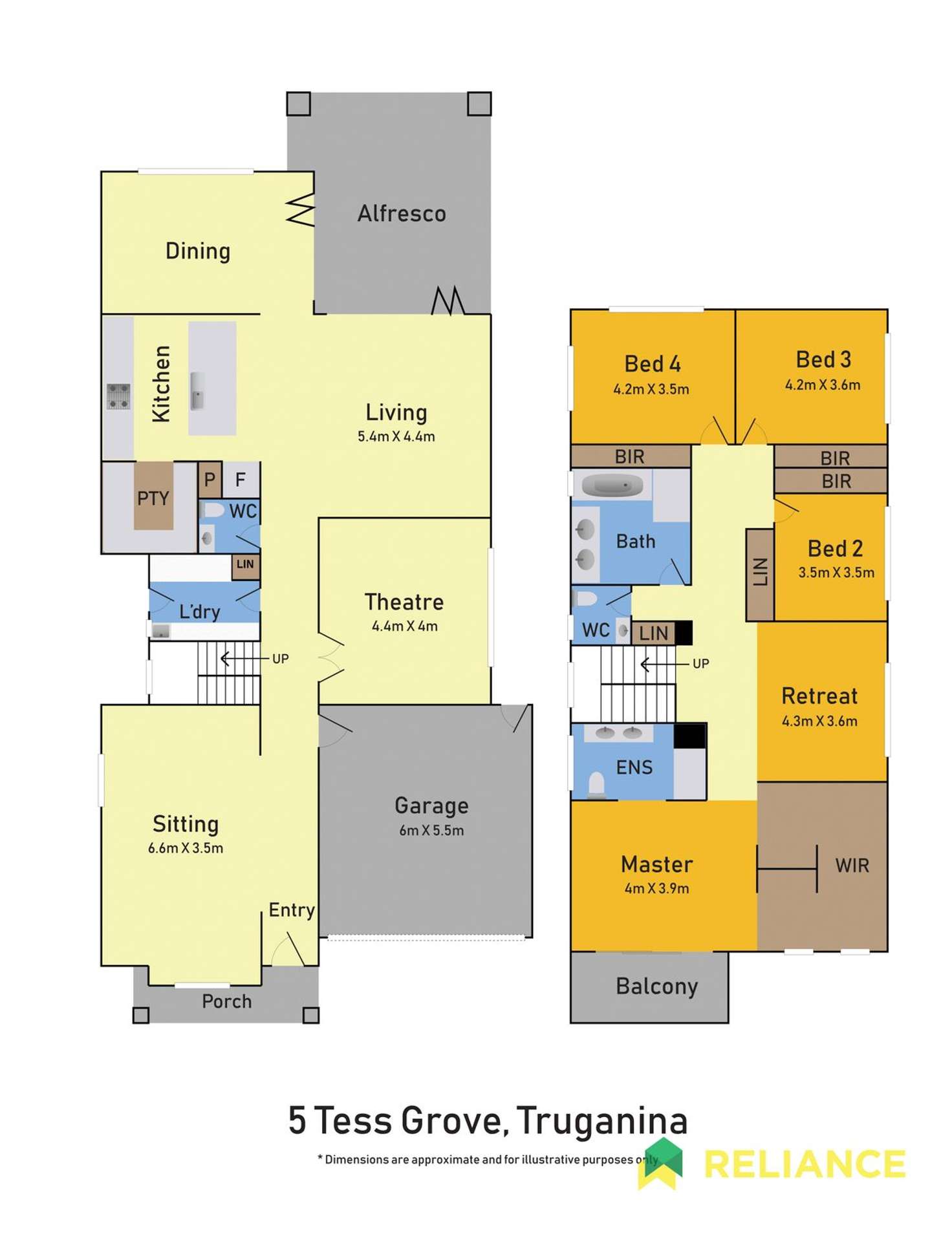 Floorplan of Homely house listing, 5 Tess Grove, Truganina VIC 3029