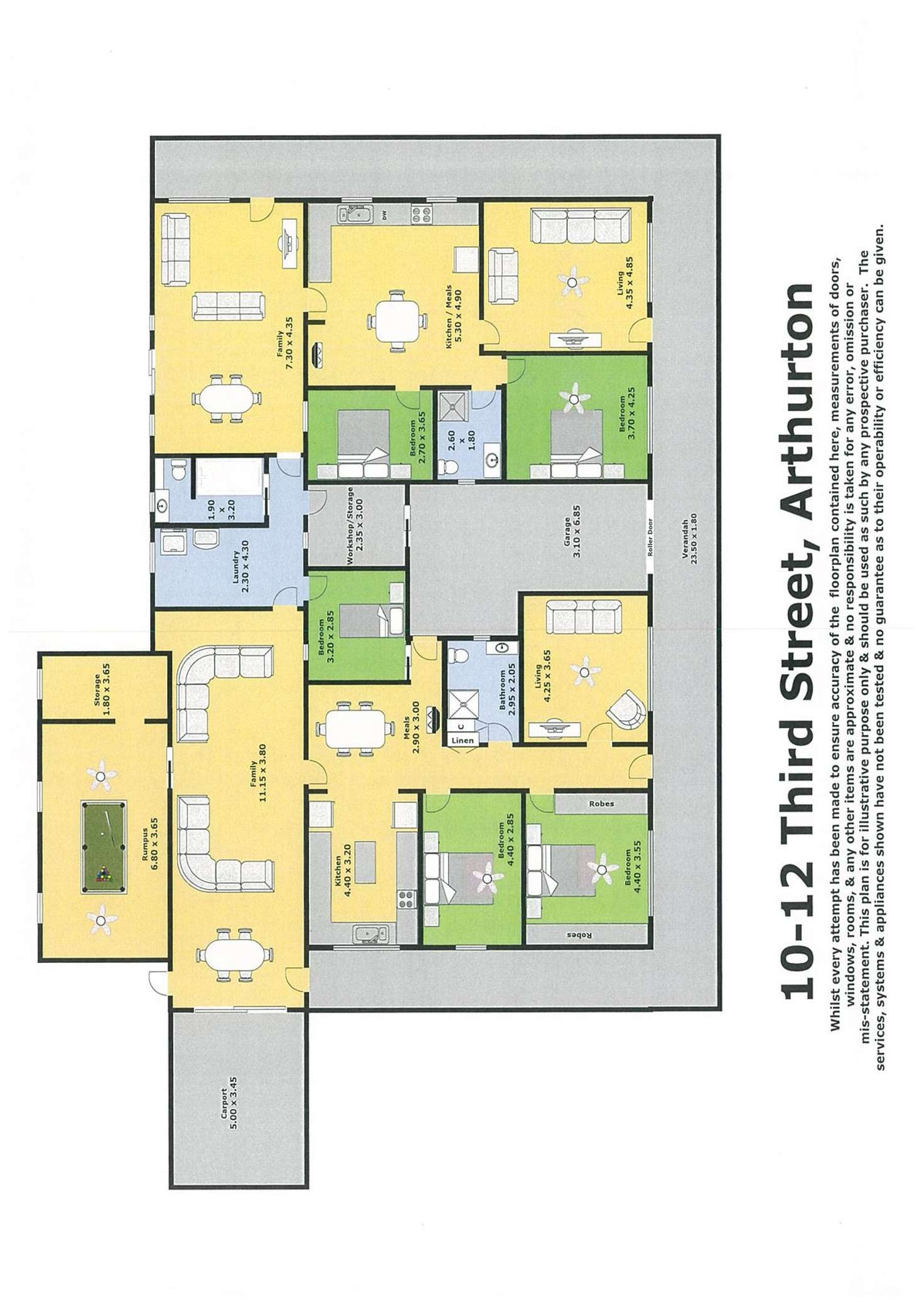 Floorplan of Homely house listing, 10-12 Third Street, Arthurton SA 5572