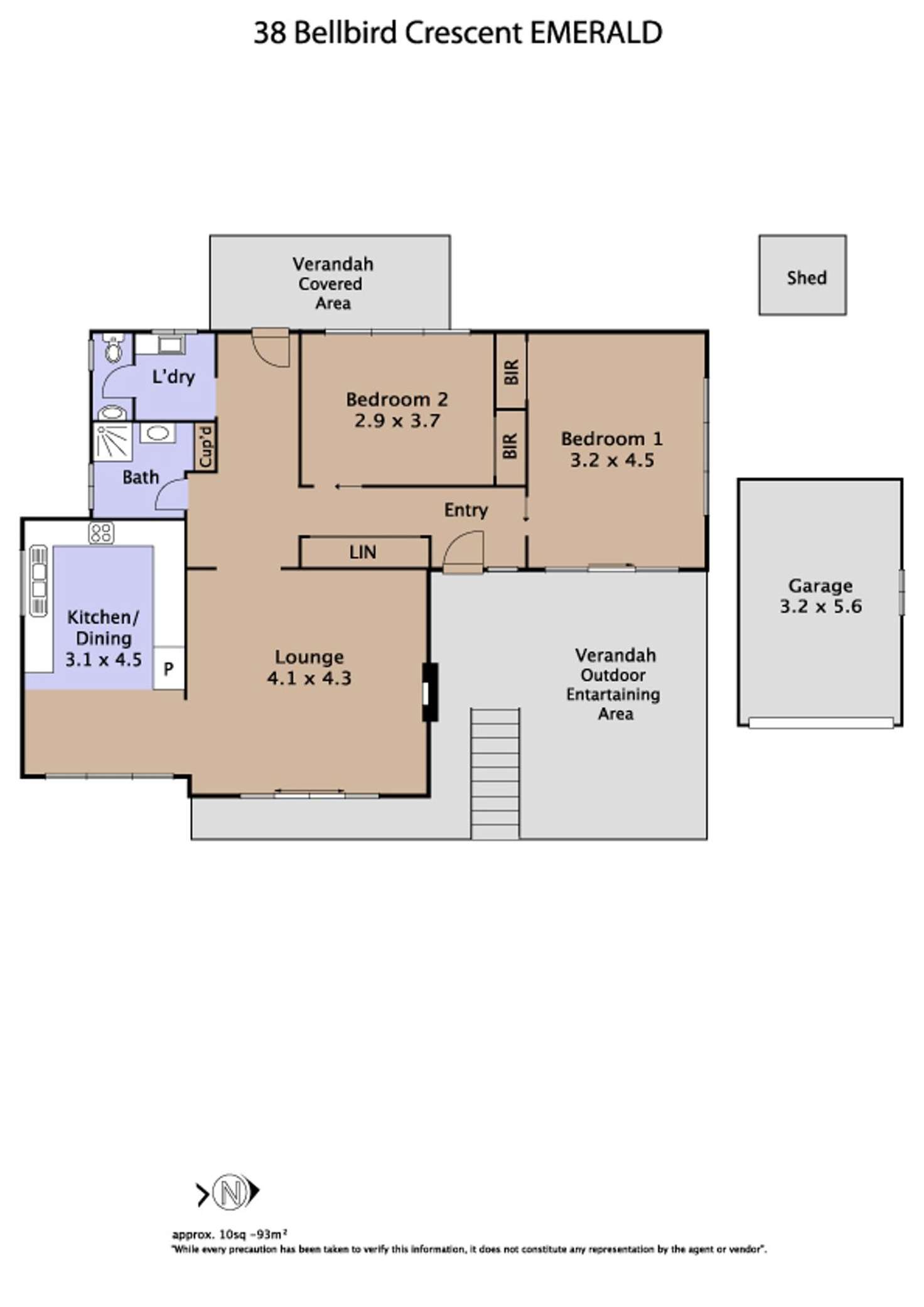 Floorplan of Homely house listing, 38 Bellbird Crescent, Emerald VIC 3782