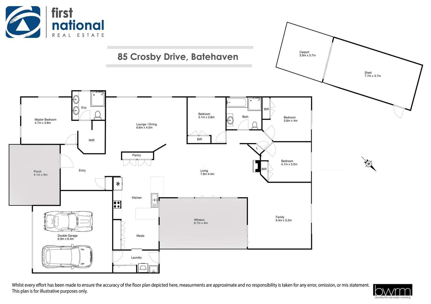 Floorplan of Homely house listing, 85 Crosby Drive, Batehaven NSW 2536