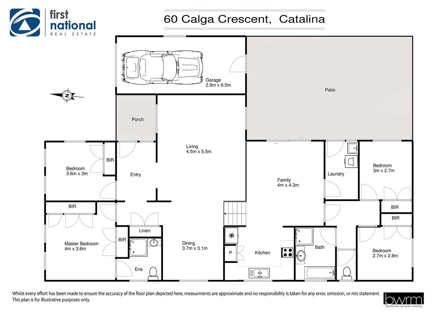 Floorplan of Homely house listing, 60 Calga Crescent, Catalina NSW 2536