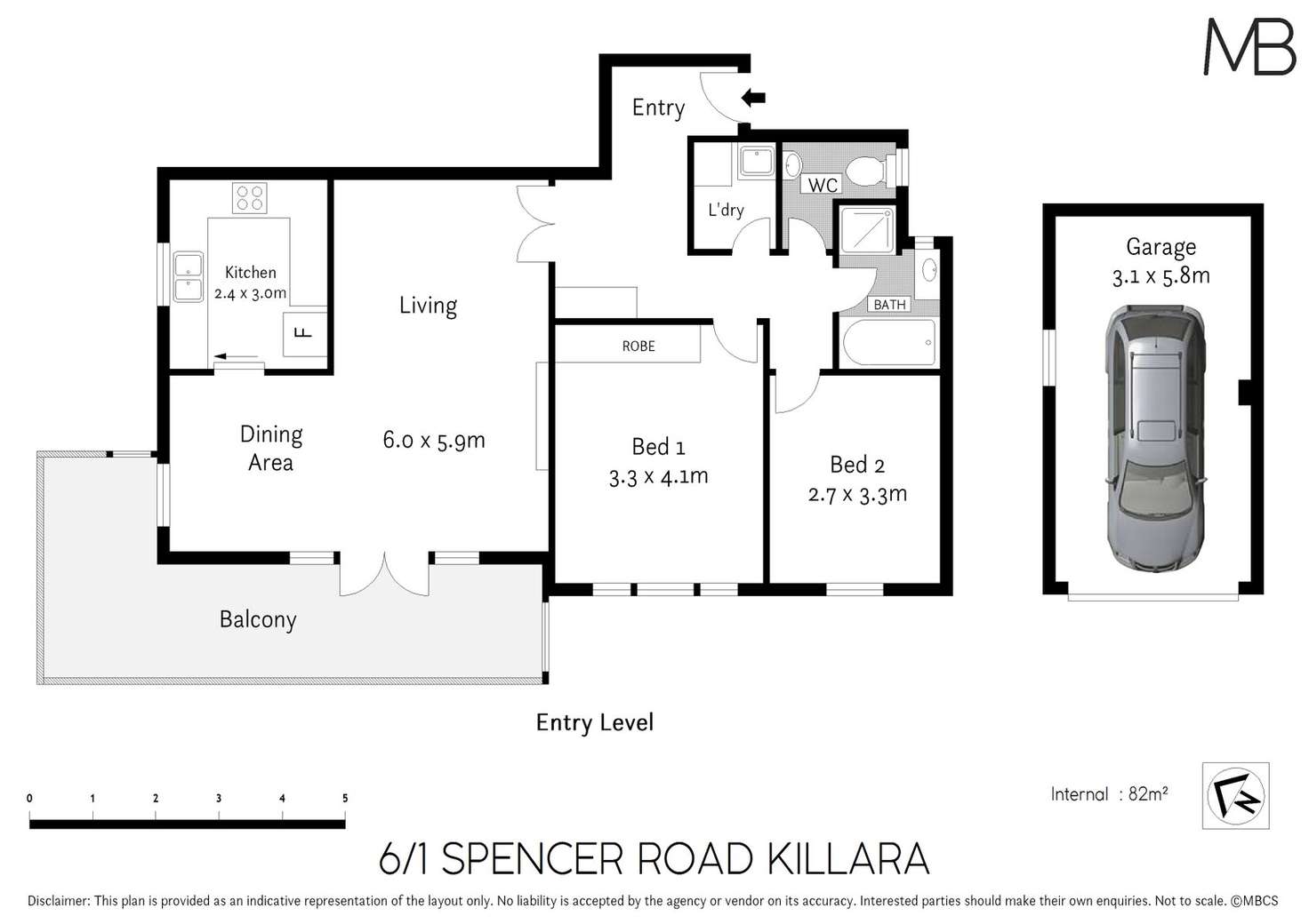 Floorplan of Homely unit listing, 6/1 Spencer Road, Killara NSW 2071