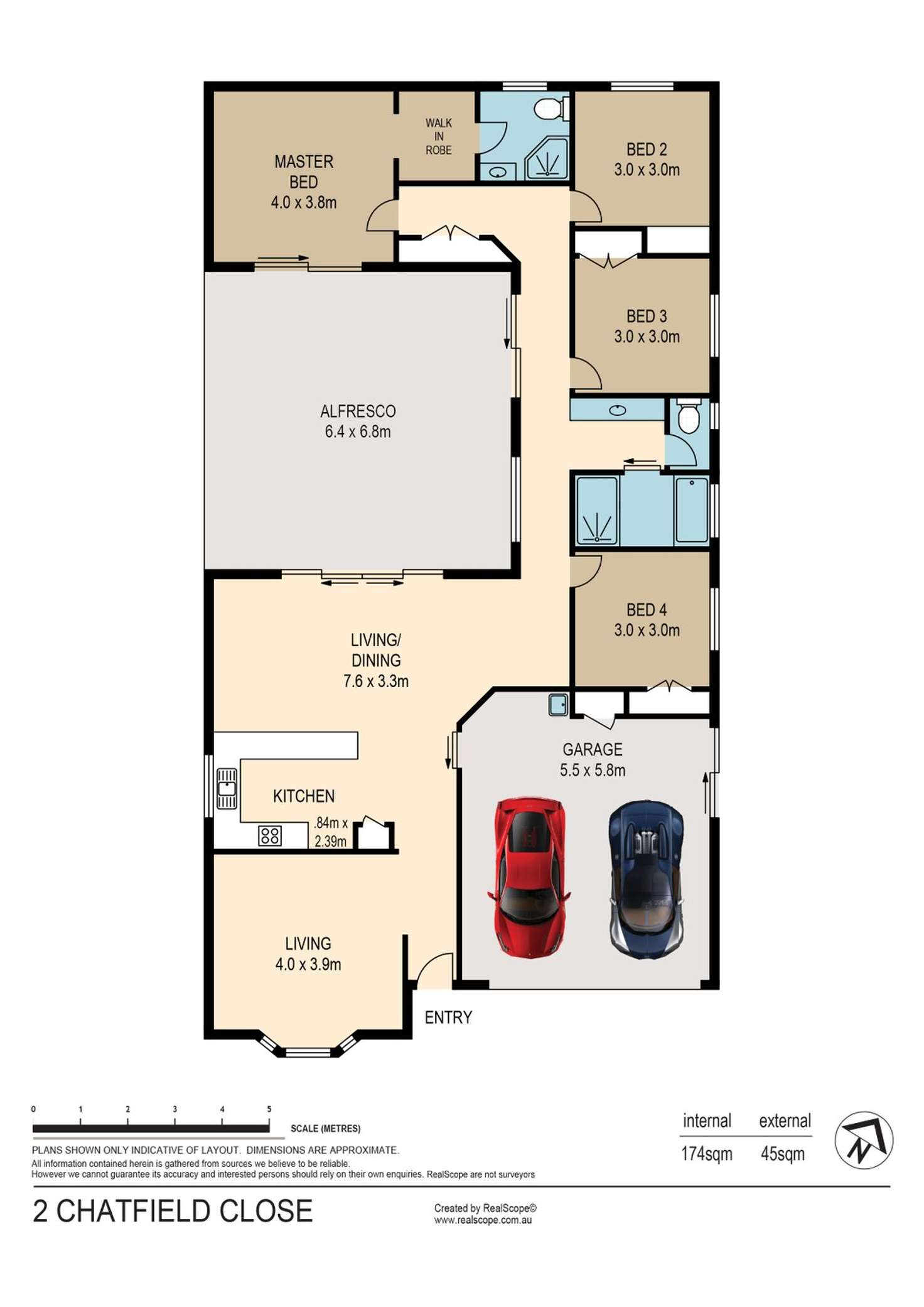 Floorplan of Homely house listing, 2 Chatfield Close, Oxley QLD 4075