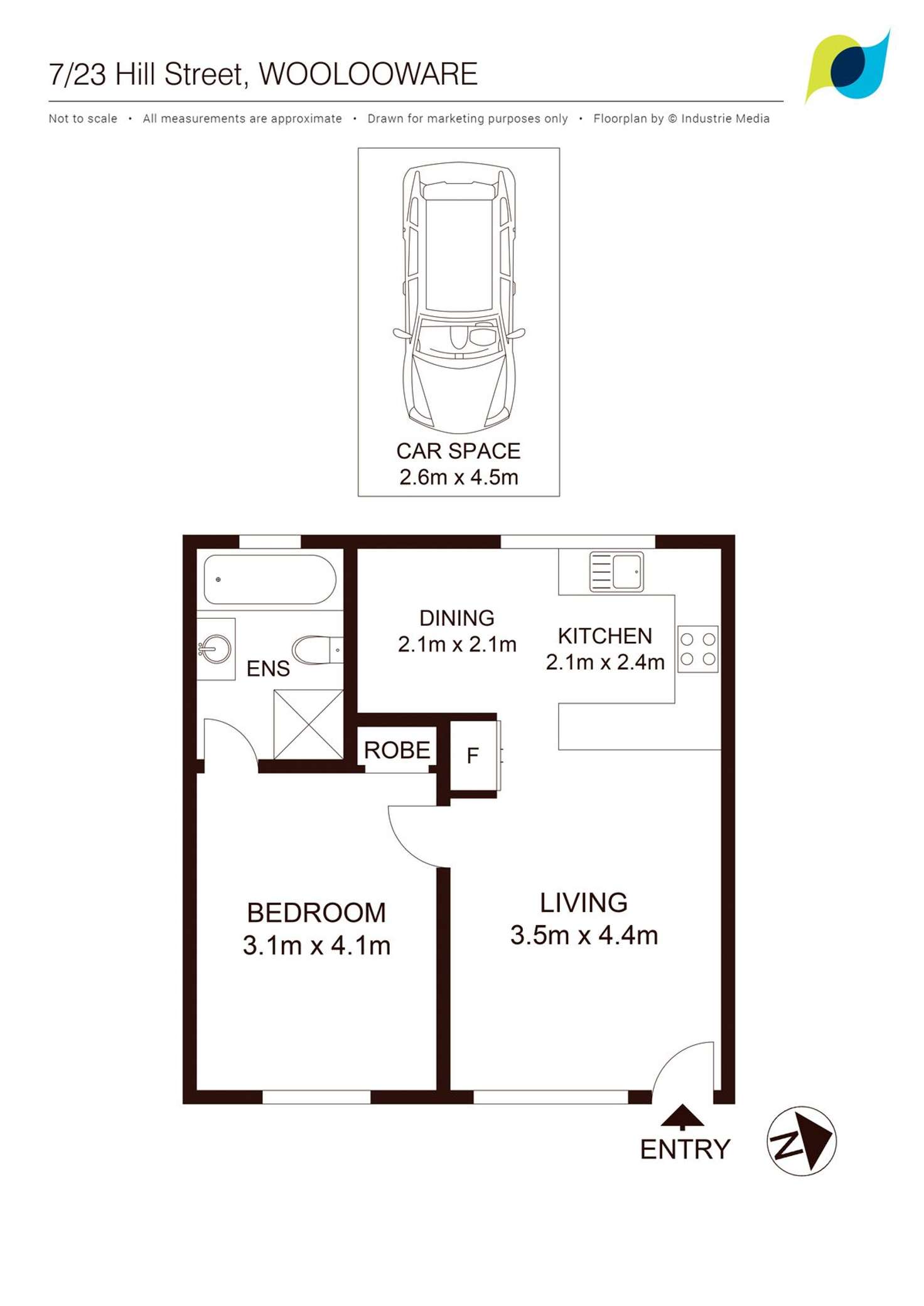 Floorplan of Homely apartment listing, 7/23 Hill Street, Woolooware NSW 2230