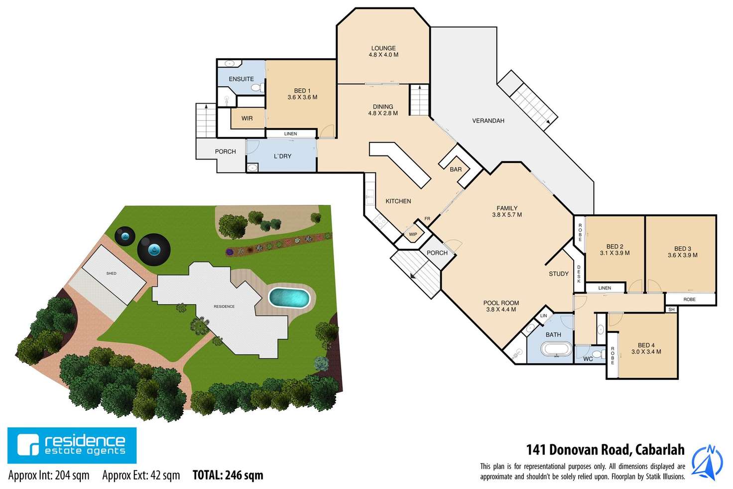Floorplan of Homely house listing, 141 Donovan Road, Cabarlah QLD 4352