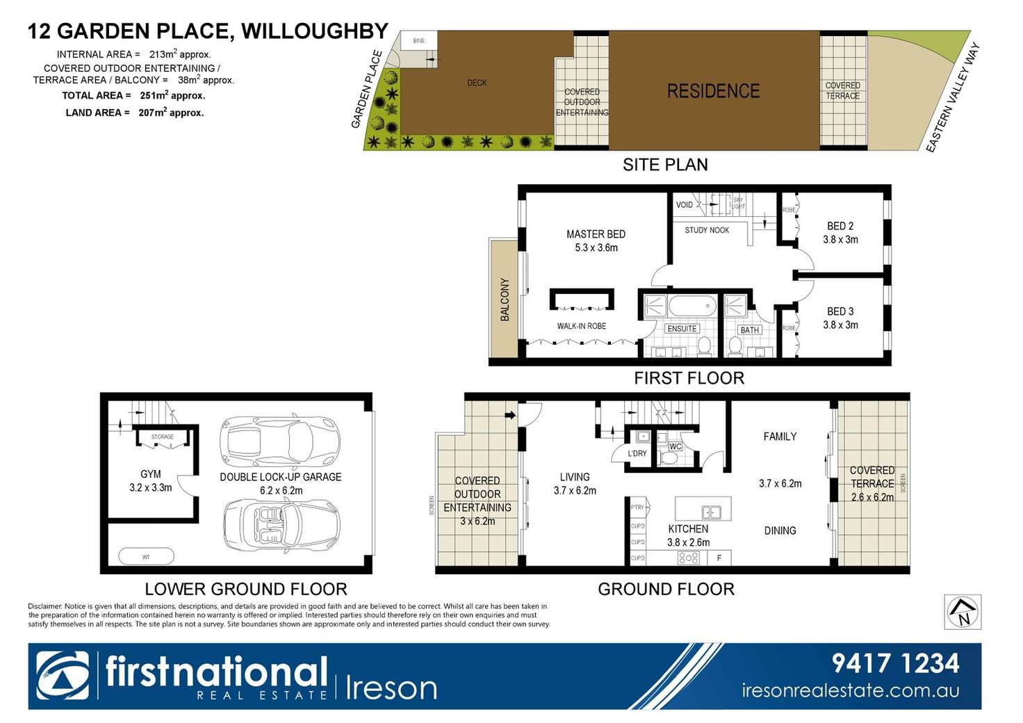 Floorplan of Homely house listing, 12 Garden Place, Willoughby NSW 2068