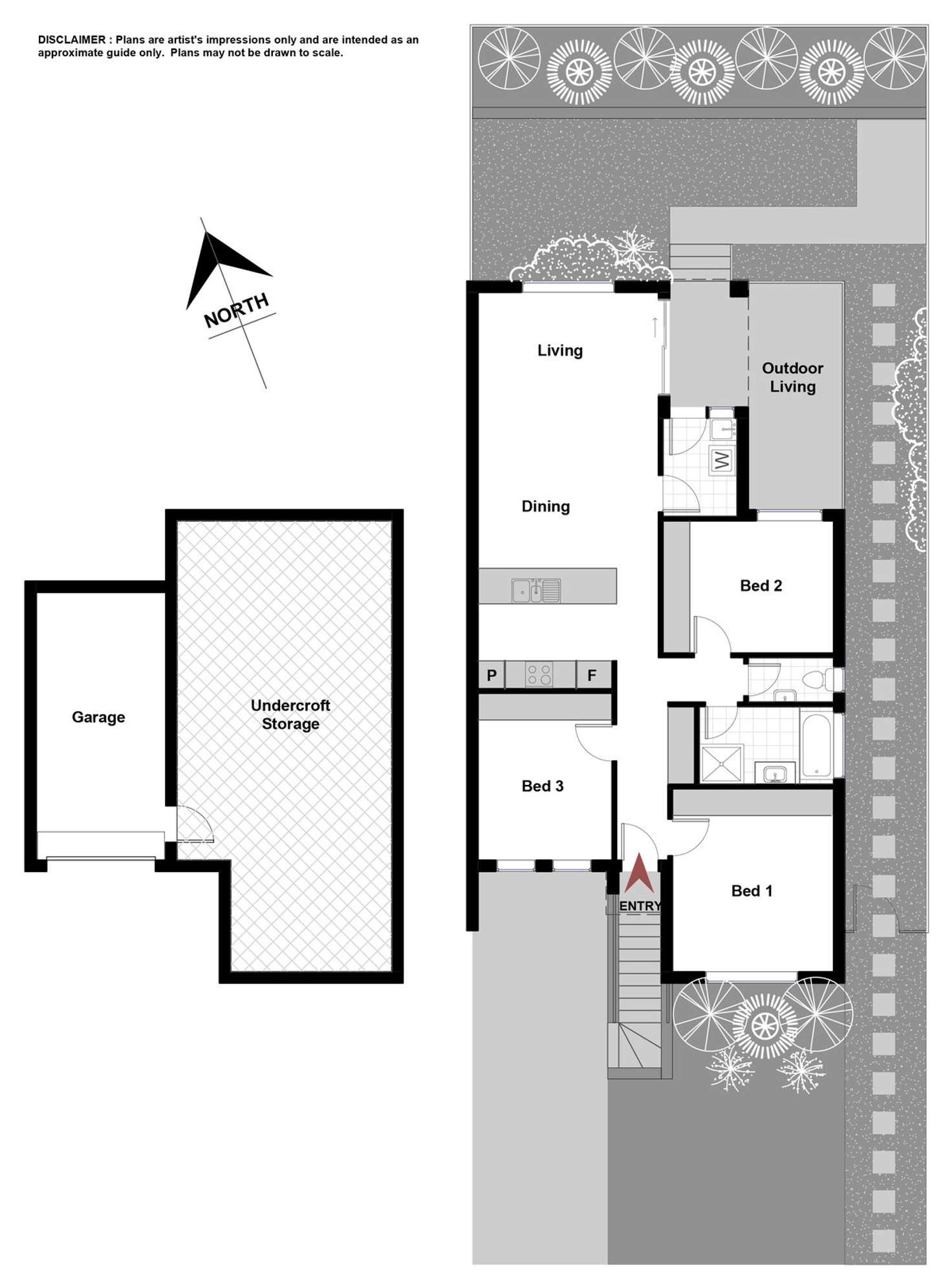 Floorplan of Homely villa listing, 18 Mick Shann Terrace, Casey ACT 2913