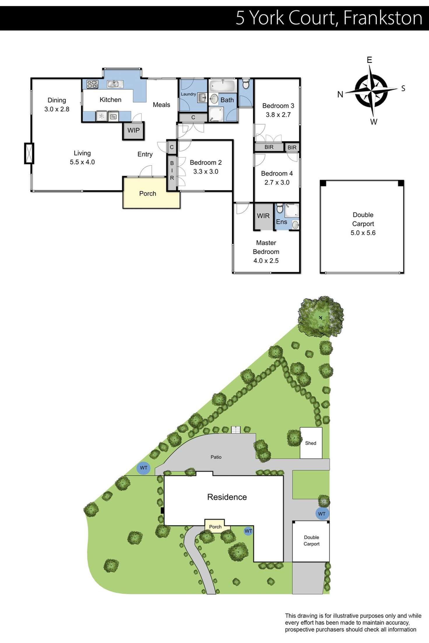 Floorplan of Homely house listing, 5 York Court, Frankston VIC 3199