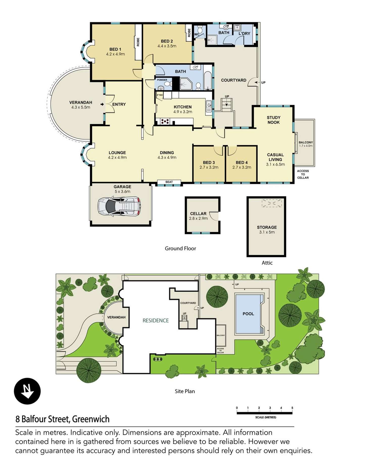 Floorplan of Homely house listing, 8 Balfour Street, Greenwich NSW 2065