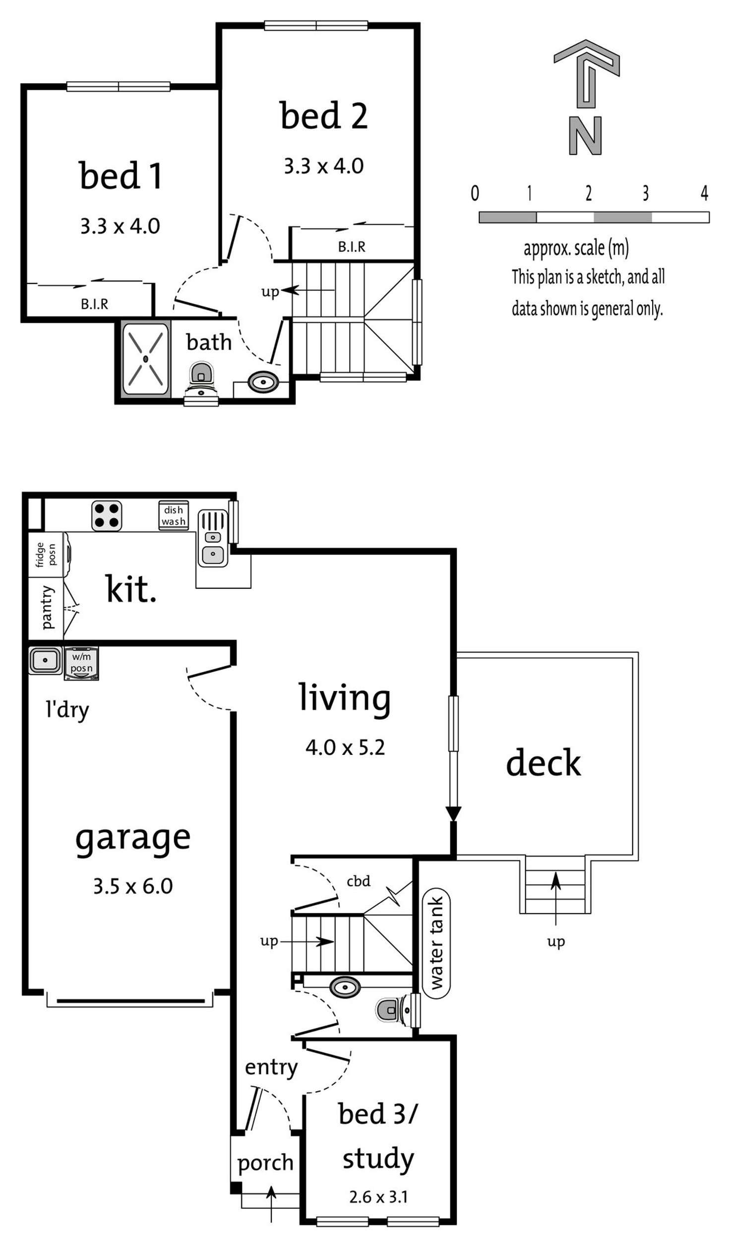 Floorplan of Homely townhouse listing, 4/57 Heatherdale Road, Ringwood VIC 3134
