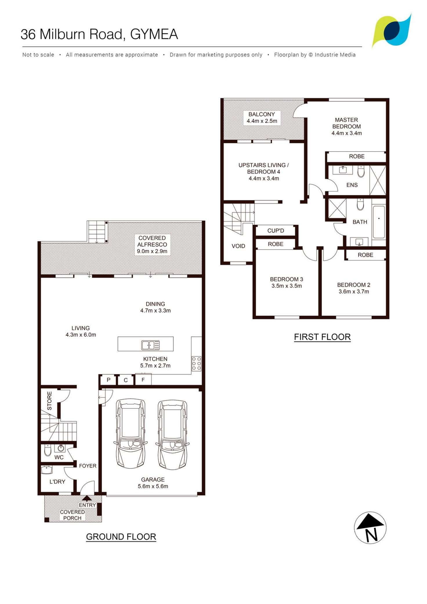 Floorplan of Homely townhouse listing, 1/36 Milburn Road, Gymea NSW 2227