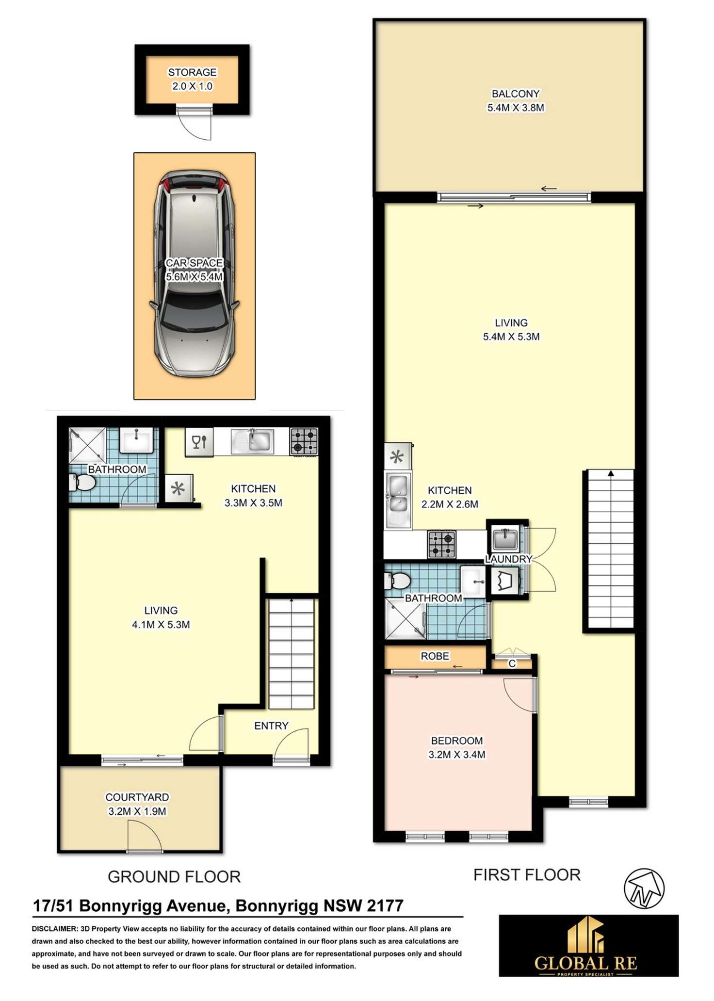 Floorplan of Homely apartment listing, 17/51 Bonnyrigg Avenue, Bonnyrigg NSW 2177