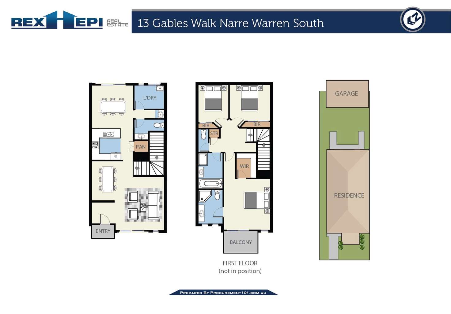 Floorplan of Homely house listing, 13 Gables Walk, Narre Warren South VIC 3805