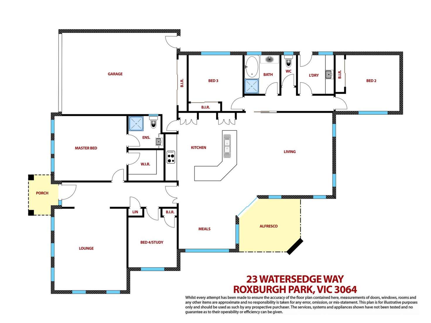 Floorplan of Homely house listing, 23 Watersedge Way, Roxburgh Park VIC 3064