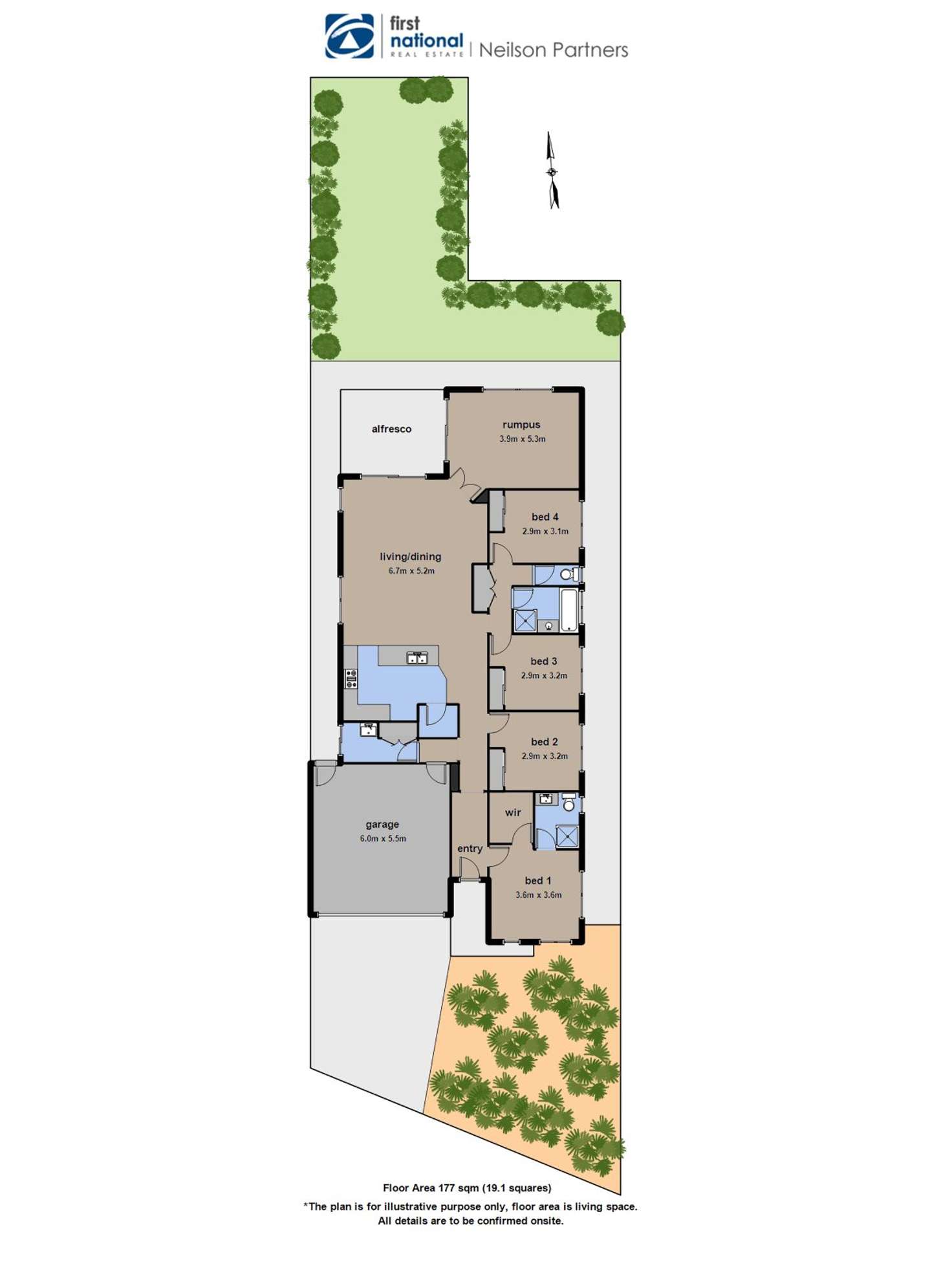 Floorplan of Homely house listing, 6 Jasmine Grove, Officer VIC 3809