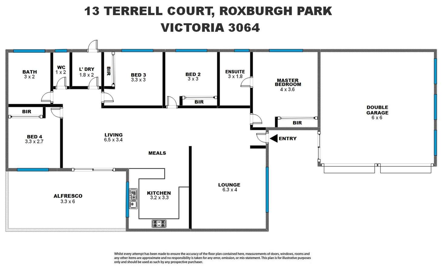 Floorplan of Homely house listing, 13 Terrell Court, Roxburgh Park VIC 3064