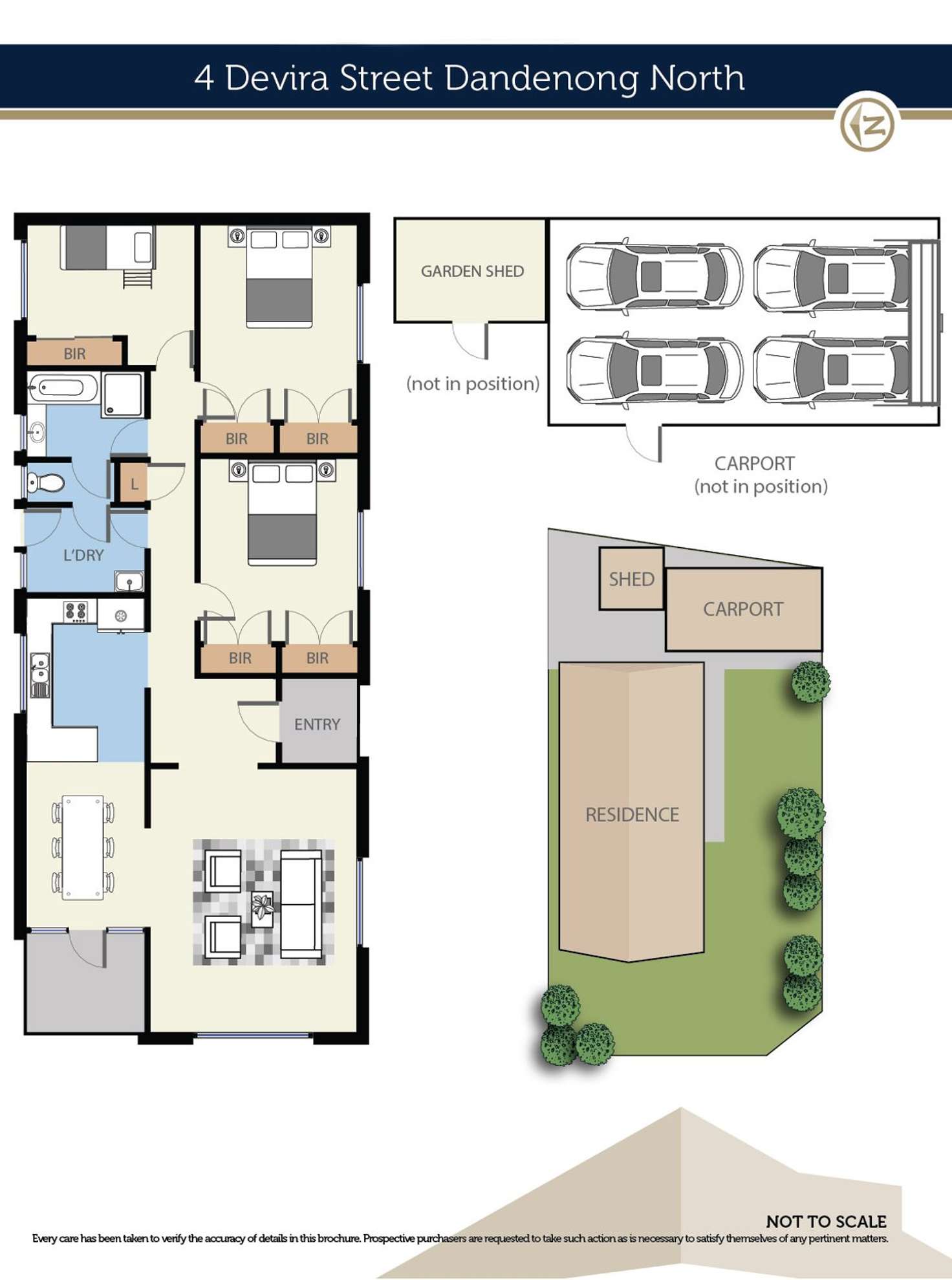 Floorplan of Homely house listing, 4 Devira Street, Dandenong North VIC 3175