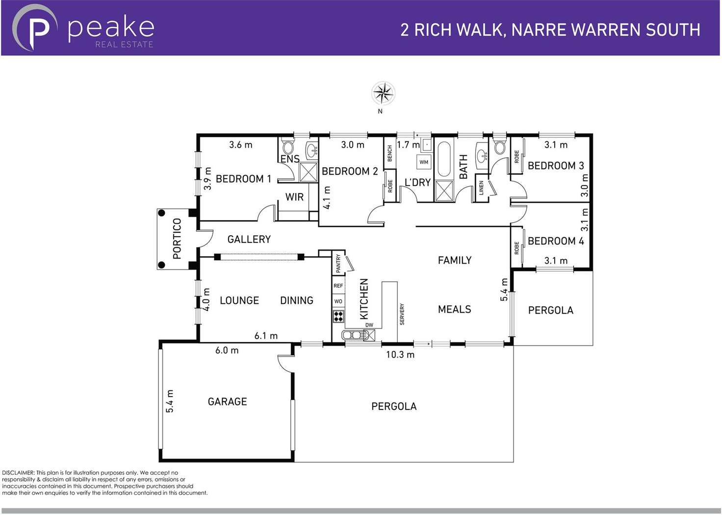 Floorplan of Homely house listing, 2 Rich Walk, Narre Warren South VIC 3805