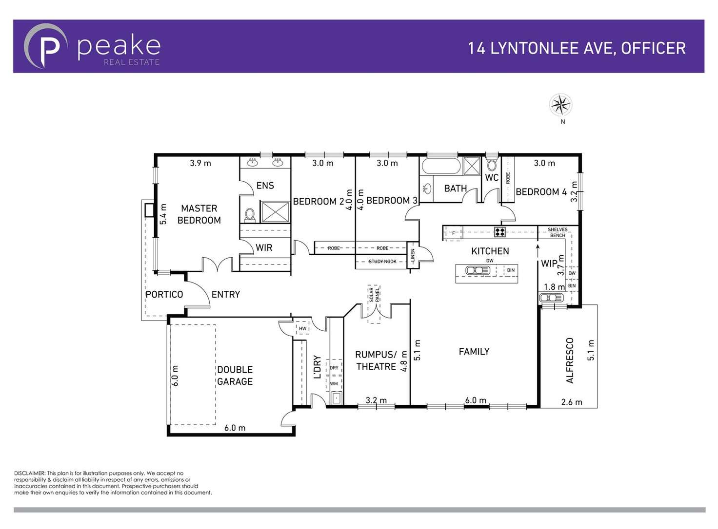 Floorplan of Homely house listing, 14 Lyntonlee Avenue, Officer VIC 3809