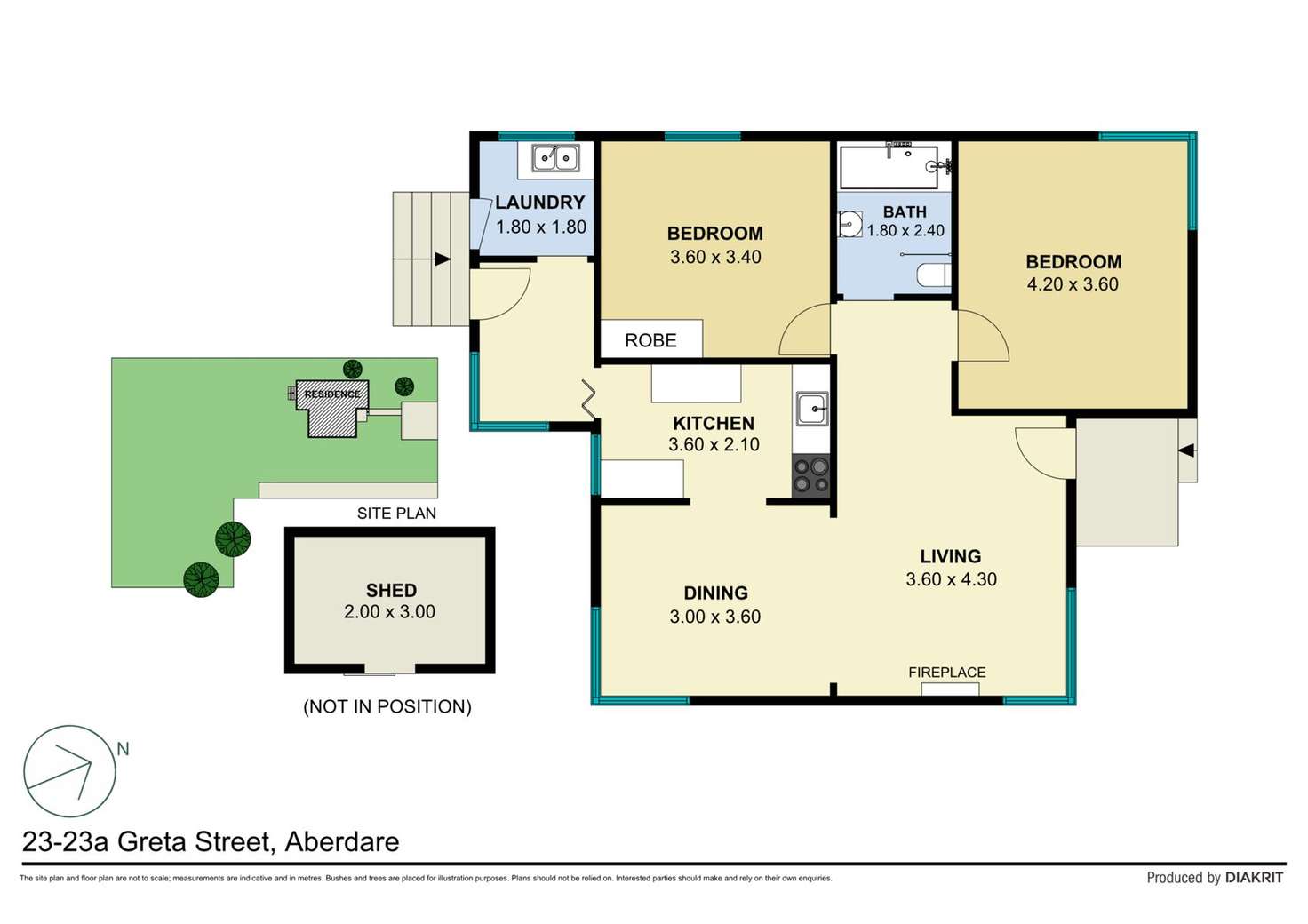 Floorplan of Homely house listing, 23 & 23A Greta Street, Aberdare NSW 2325