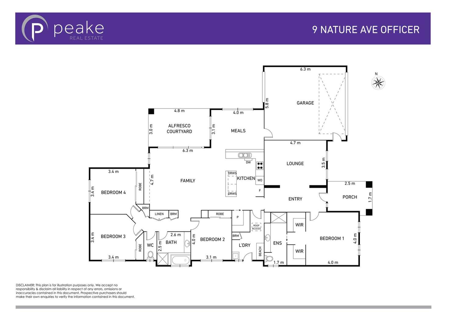 Floorplan of Homely house listing, 9 Nature Avenue, Officer VIC 3809
