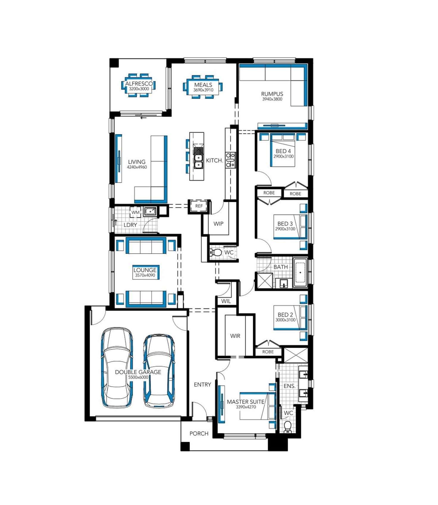 Floorplan of Homely house listing, 50 Sandy Road, Officer VIC 3809