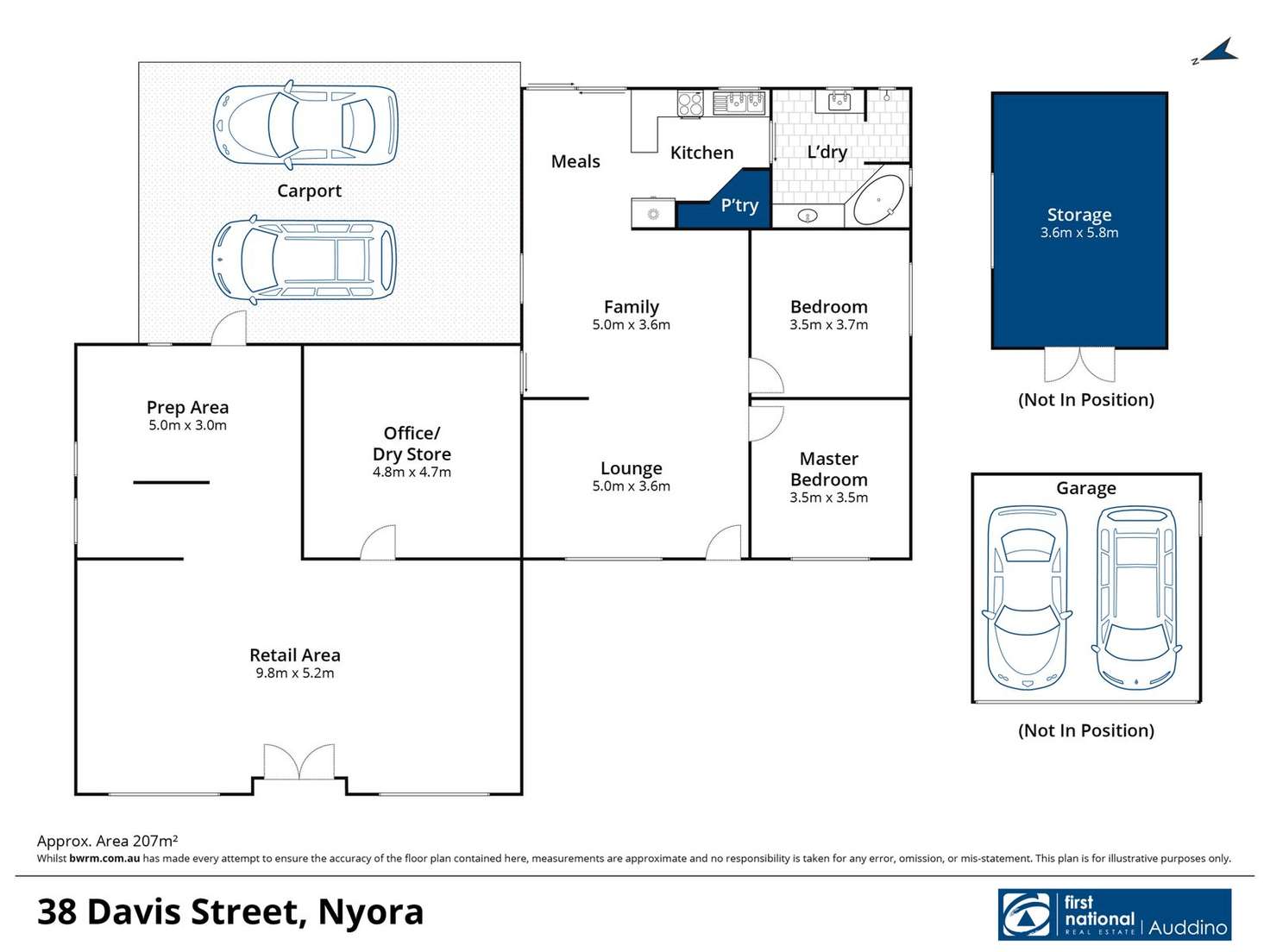 Floorplan of Homely house listing, 38 Davis Street, Nyora VIC 3987