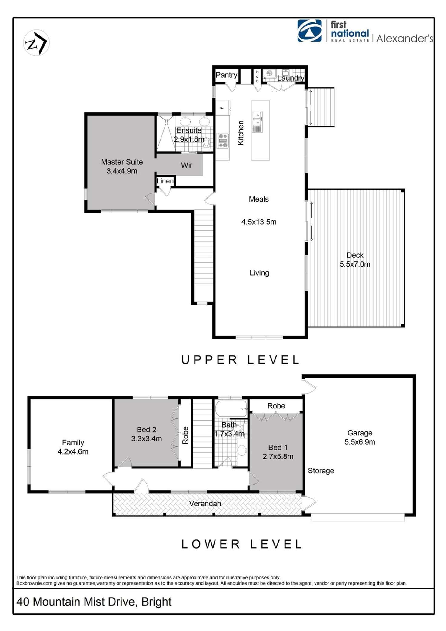 Floorplan of Homely house listing, 40 Mountain Mist Drive, Bright VIC 3741