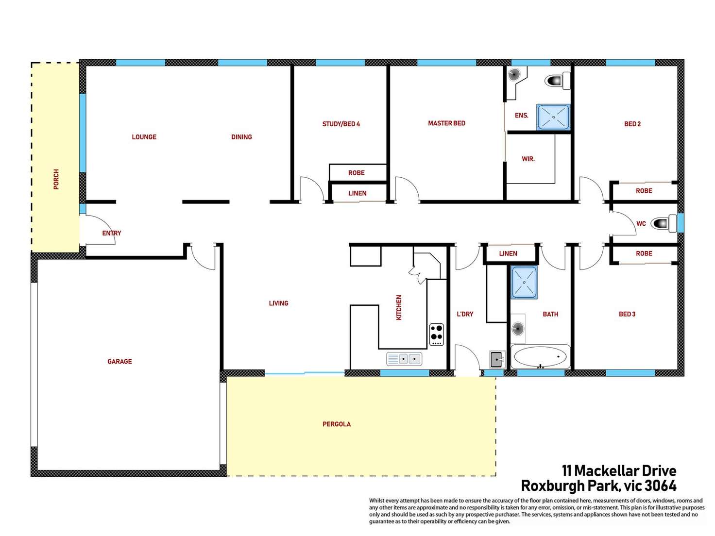 Floorplan of Homely house listing, 11 Mackellar Drive, Roxburgh Park VIC 3064
