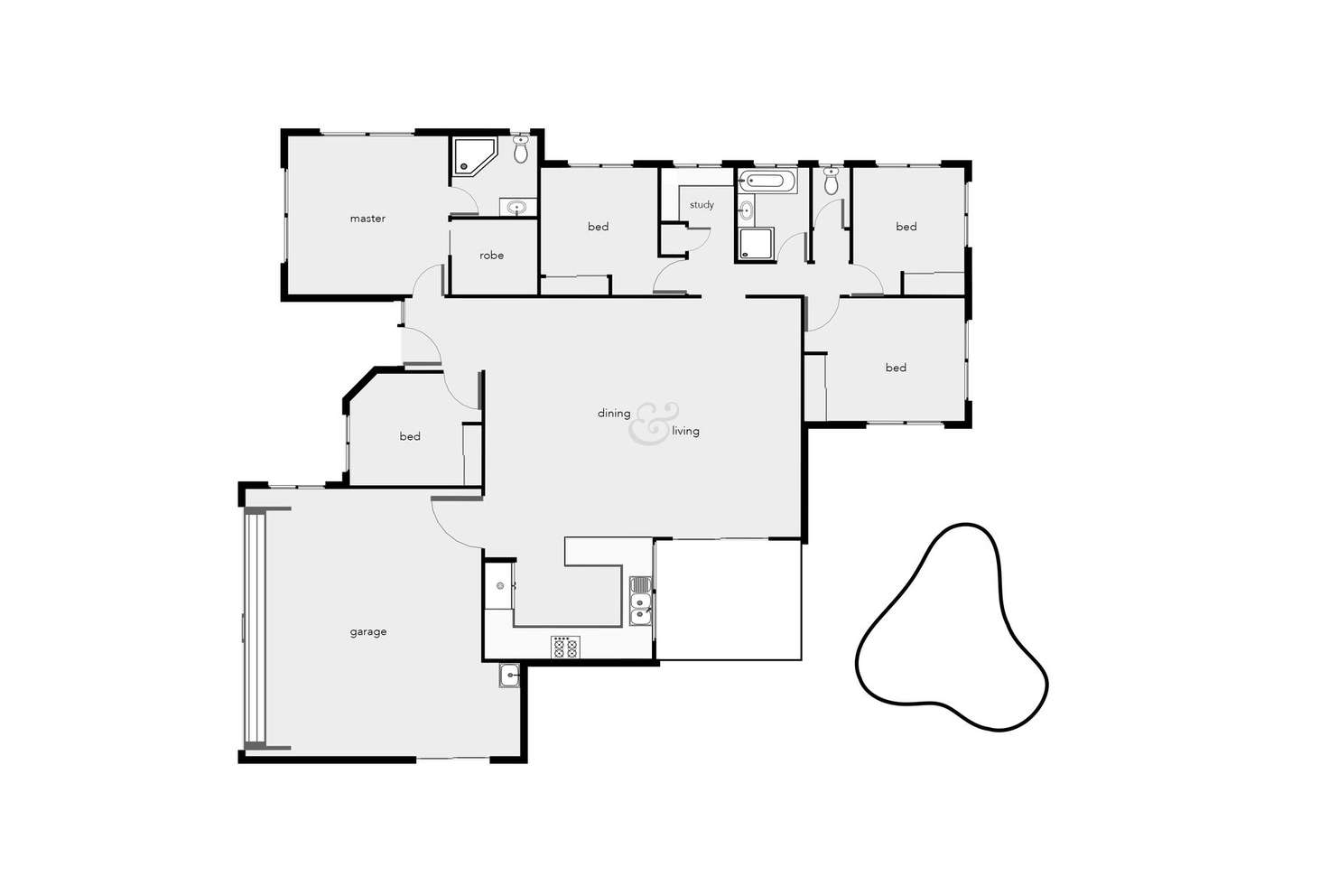 Floorplan of Homely house listing, 18 Redcap Bend, Trinity Park QLD 4879