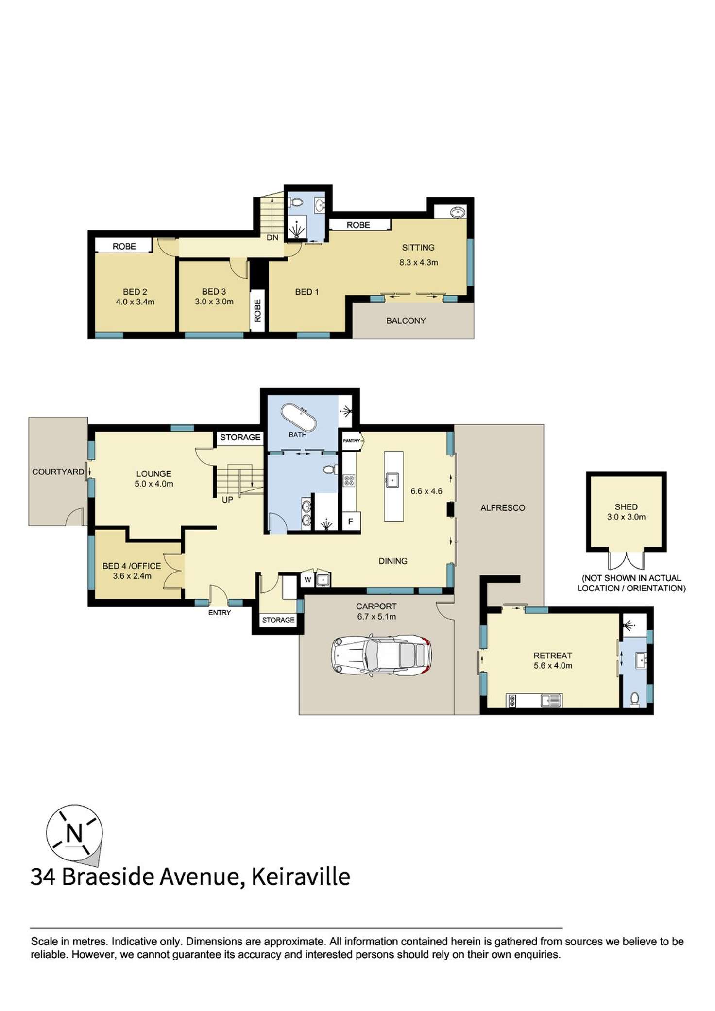Floorplan of Homely house listing, 34 Braeside Avenue, Keiraville NSW 2500