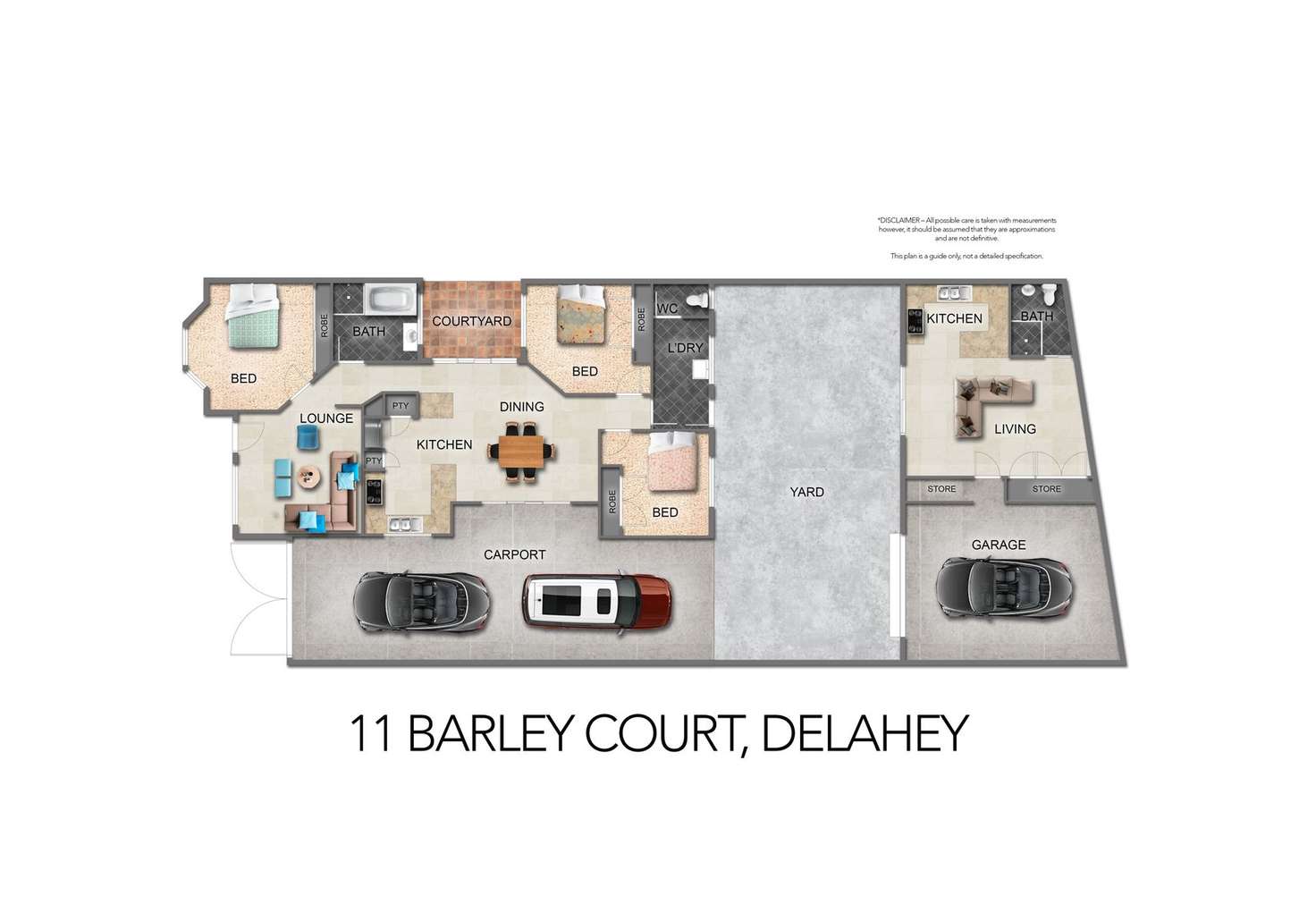 Floorplan of Homely house listing, 11 Barley Court, Delahey VIC 3037