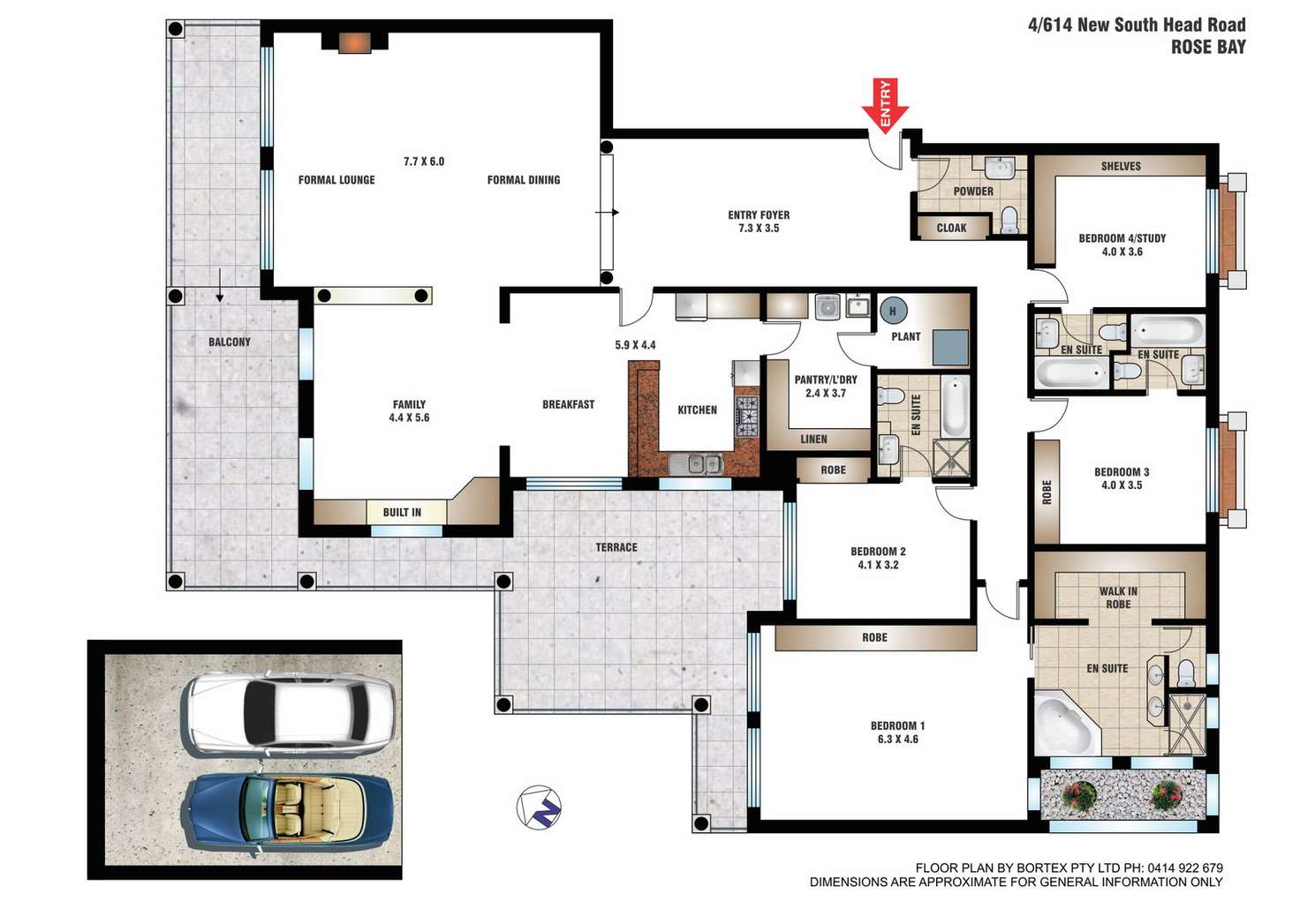 Floorplan of Homely apartment listing, 'Wintergarden' 4/614 New South Head Road, Rose Bay NSW 2029