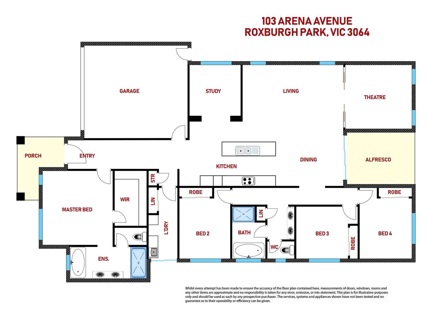 Floorplan of Homely house listing, 103 Arena Avenue, Roxburgh Park VIC 3064