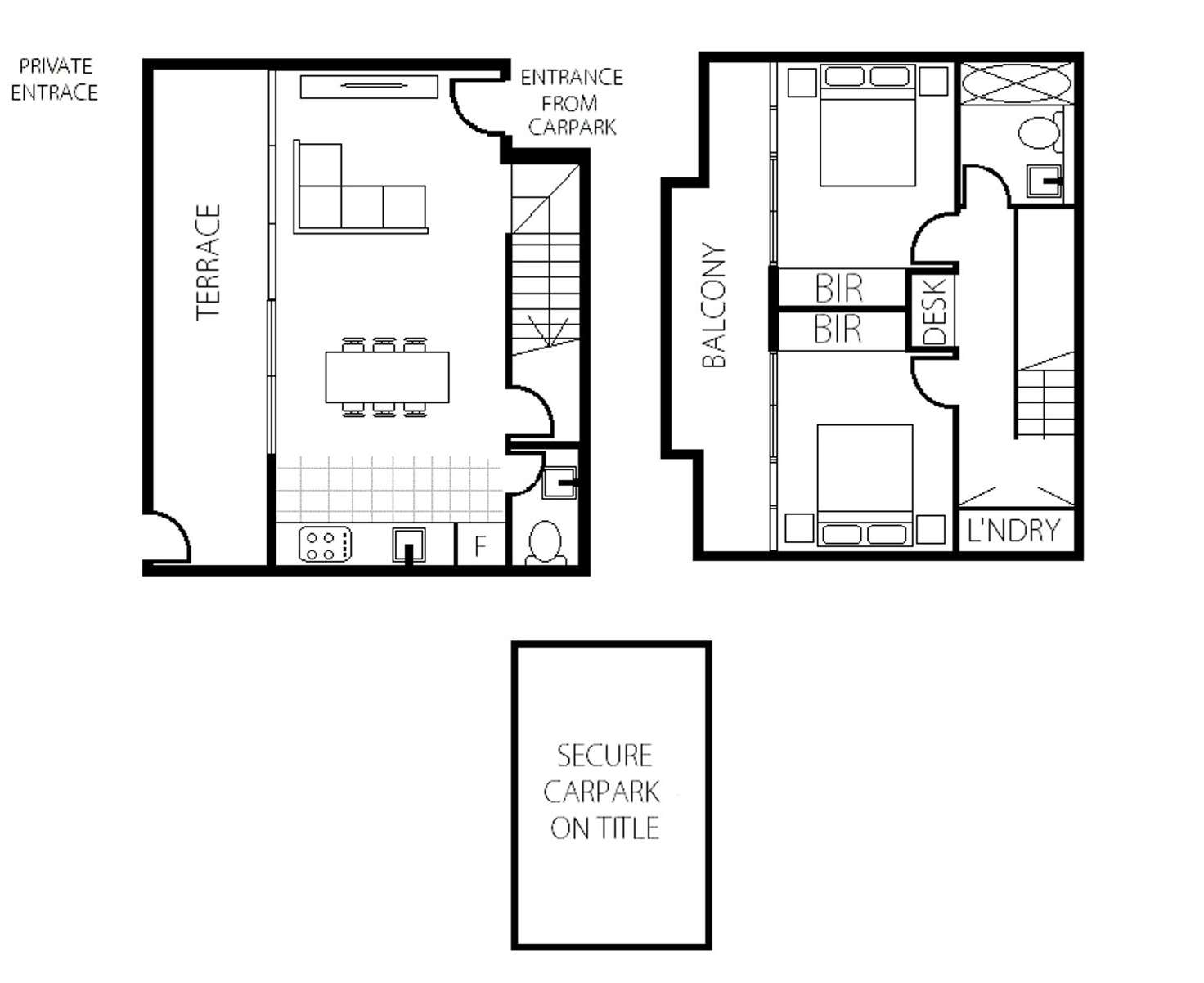 Floorplan of Homely townhouse listing, 267/38 Mount Alexander Road, Travancore VIC 3032