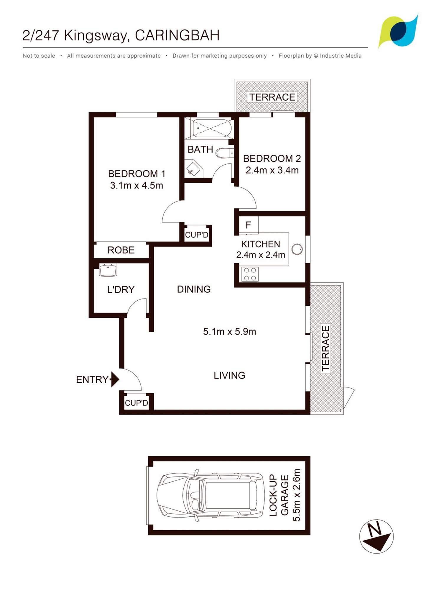 Floorplan of Homely apartment listing, 2/247-251 Kingsway, Caringbah NSW 2229