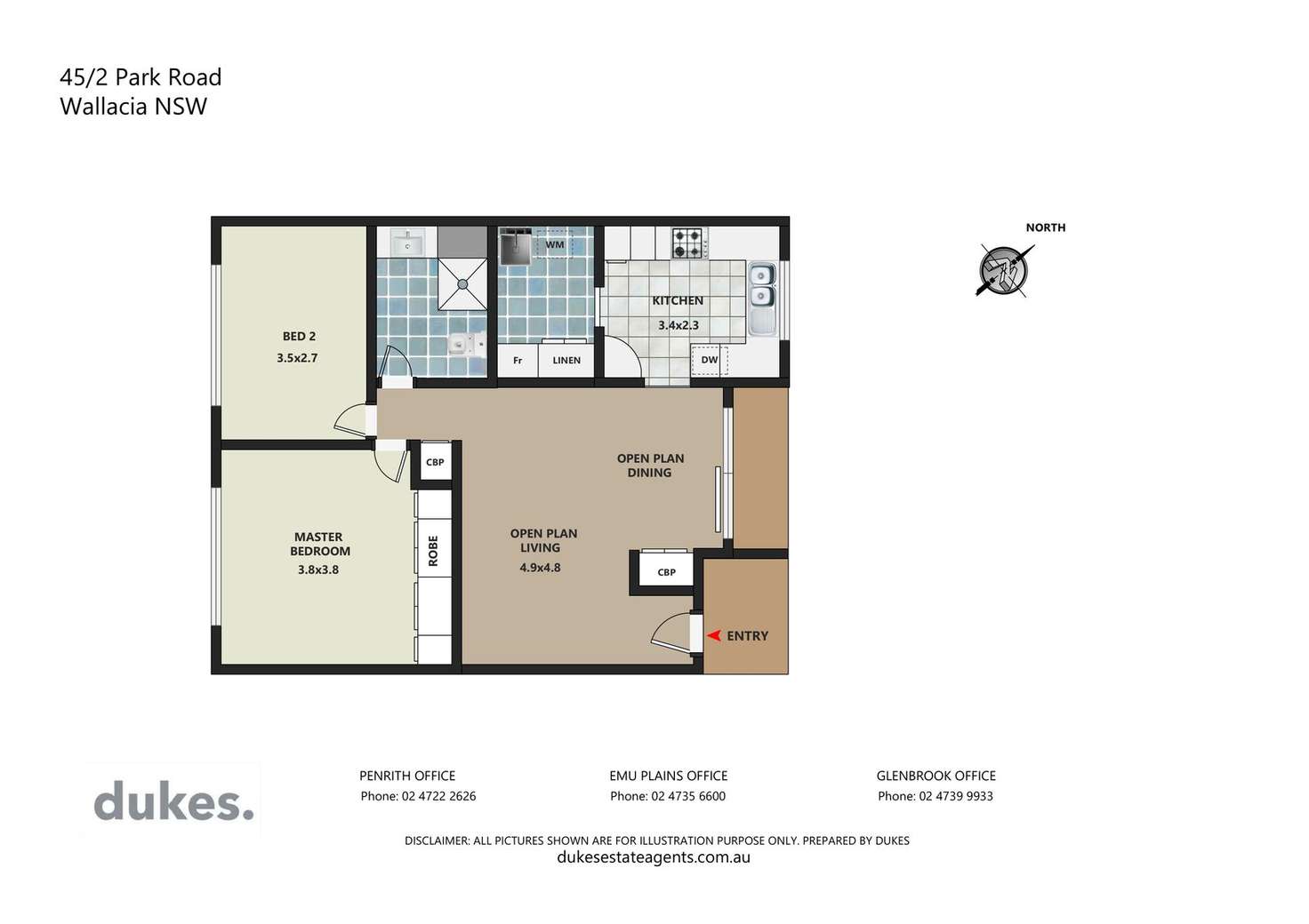 Floorplan of Homely unit listing, 45/2 Park Road, Wallacia NSW 2745