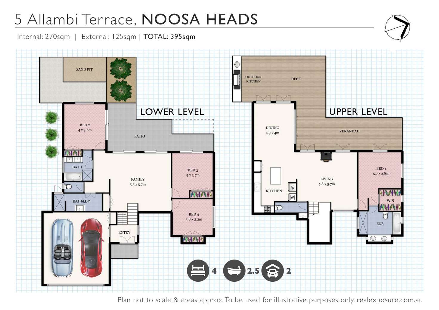 Floorplan of Homely house listing, 5 Allambi Terrace, Noosa Heads QLD 4567
