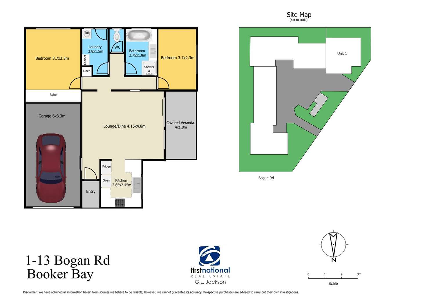 Floorplan of Homely villa listing, 1/13-15 Bogan Road, Booker Bay NSW 2257