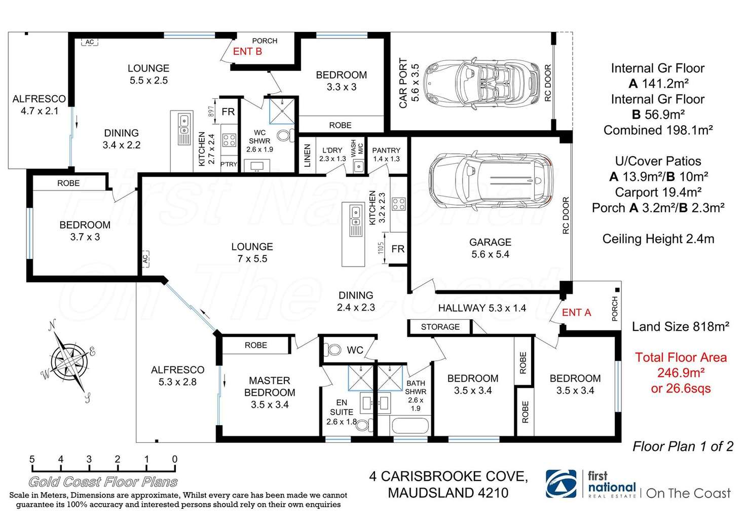 Floorplan of Homely house listing, 4 Carisbrooke Cove, Maudsland QLD 4210