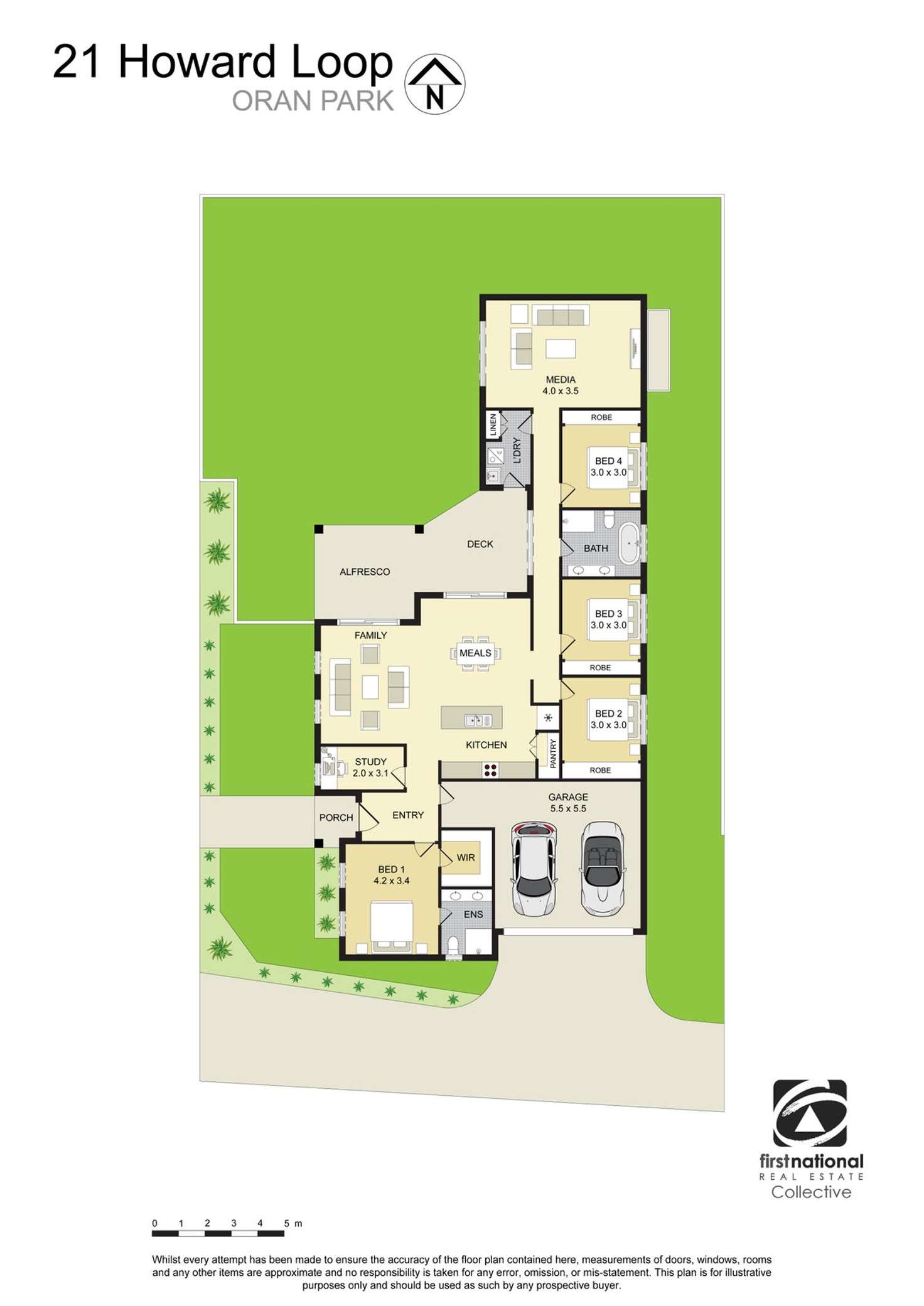 Floorplan of Homely house listing, 21 (Lot 3355) Howard Loop, Oran Park NSW 2570