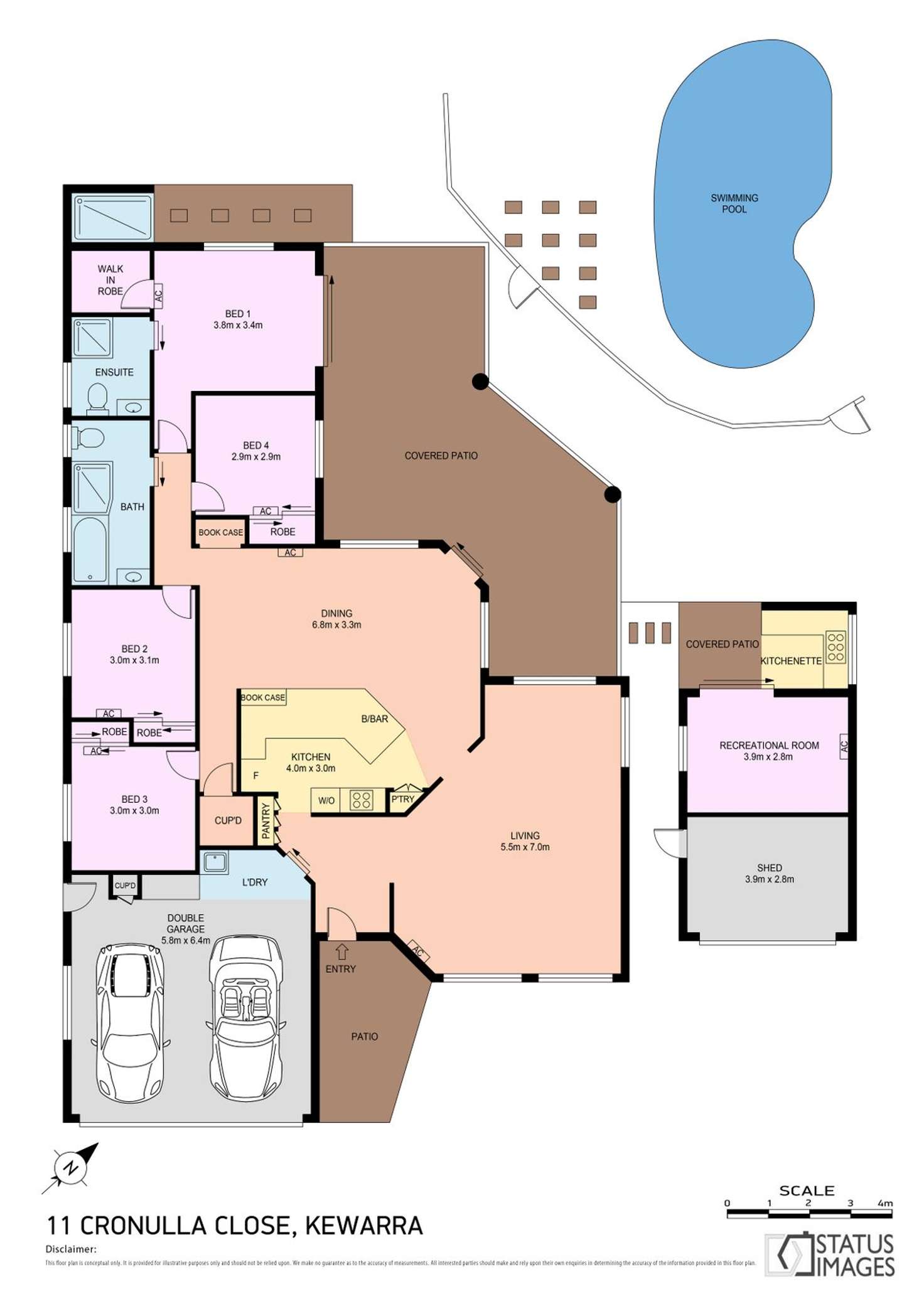 Floorplan of Homely house listing, 11 Cronulla Close, Kewarra Beach QLD 4879